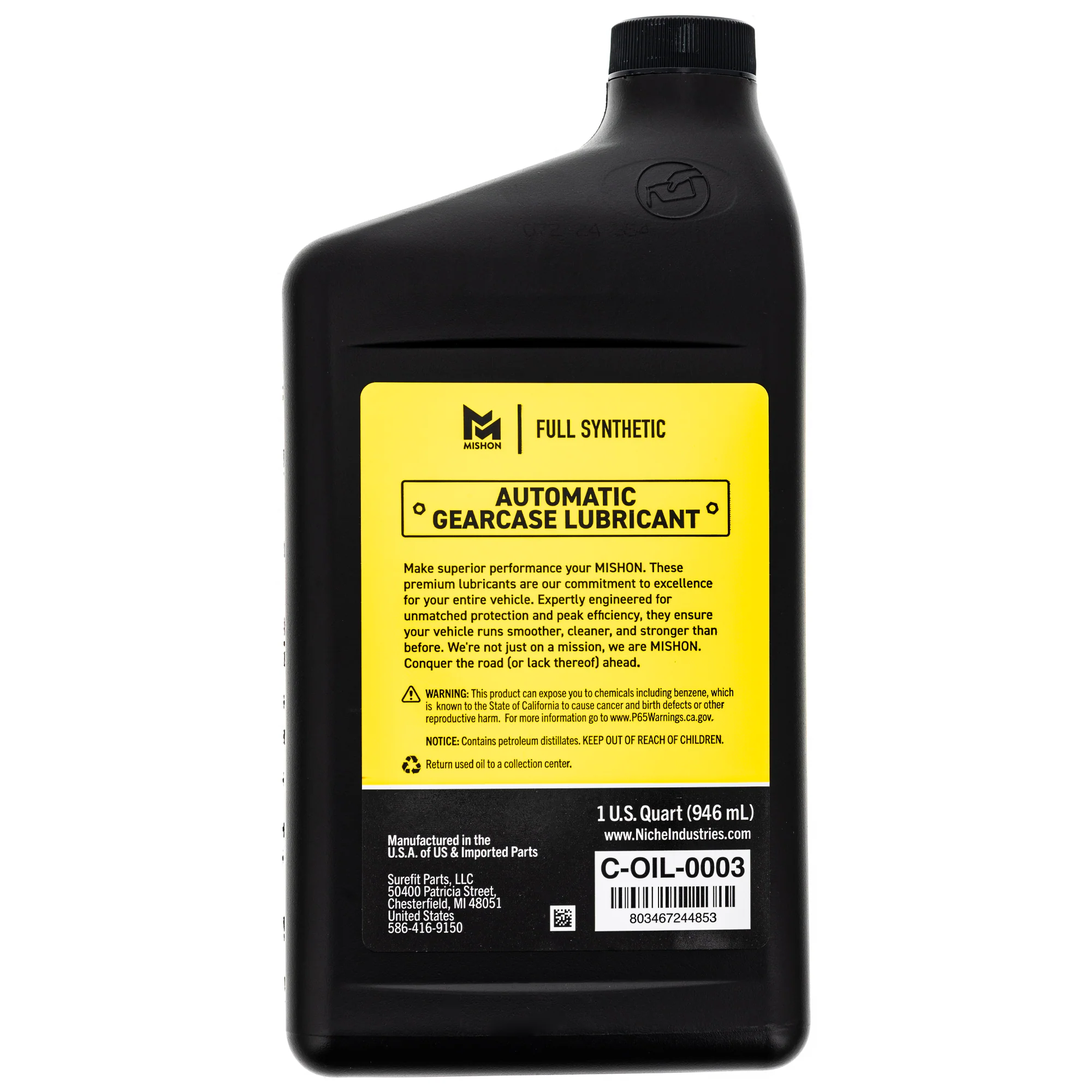 MISHON Automatic Gearcase Lubricant Transmission Fluid for Polaris 12 Quart Case - Image 6