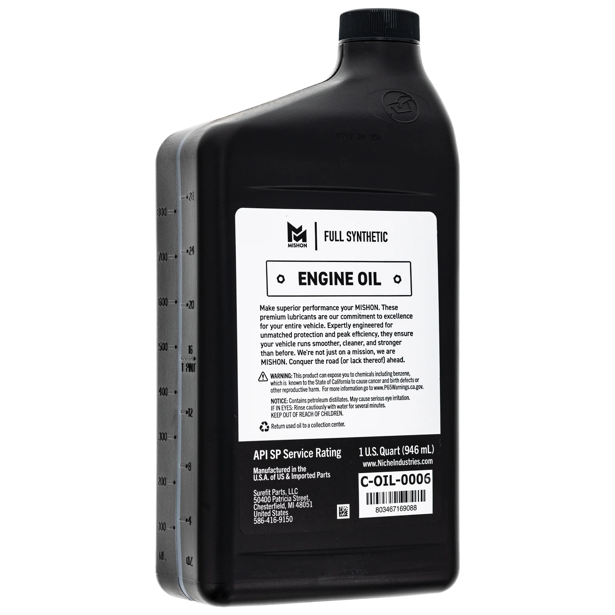 MISHON Engine Oil 5W-50 Full Synthetic ATV UTV for Polaris 12 Quart Case - Image 5