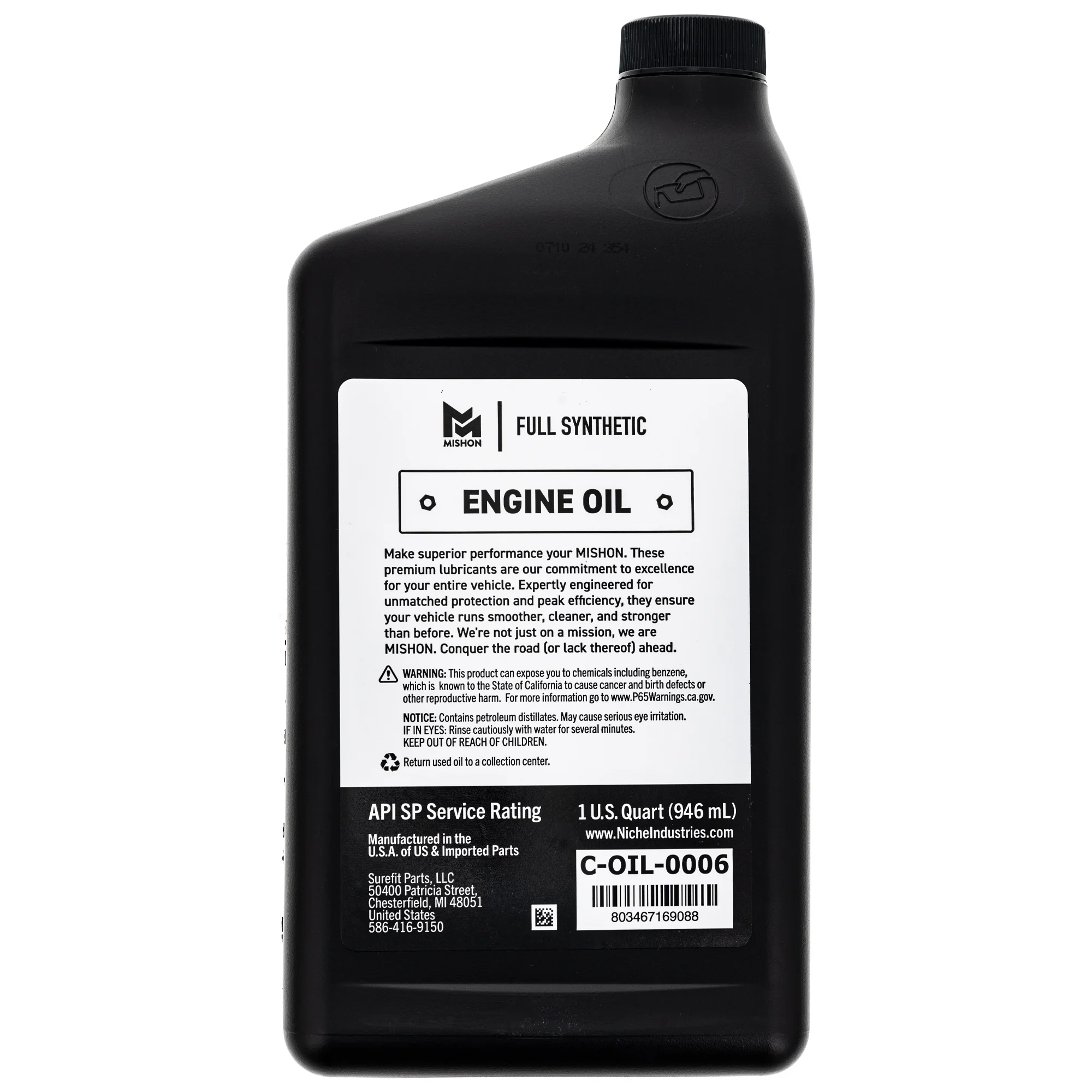 MISHON Engine Oil 5W-50 Full Synthetic ATV UTV for Polaris 12 Quart Case - Image 6