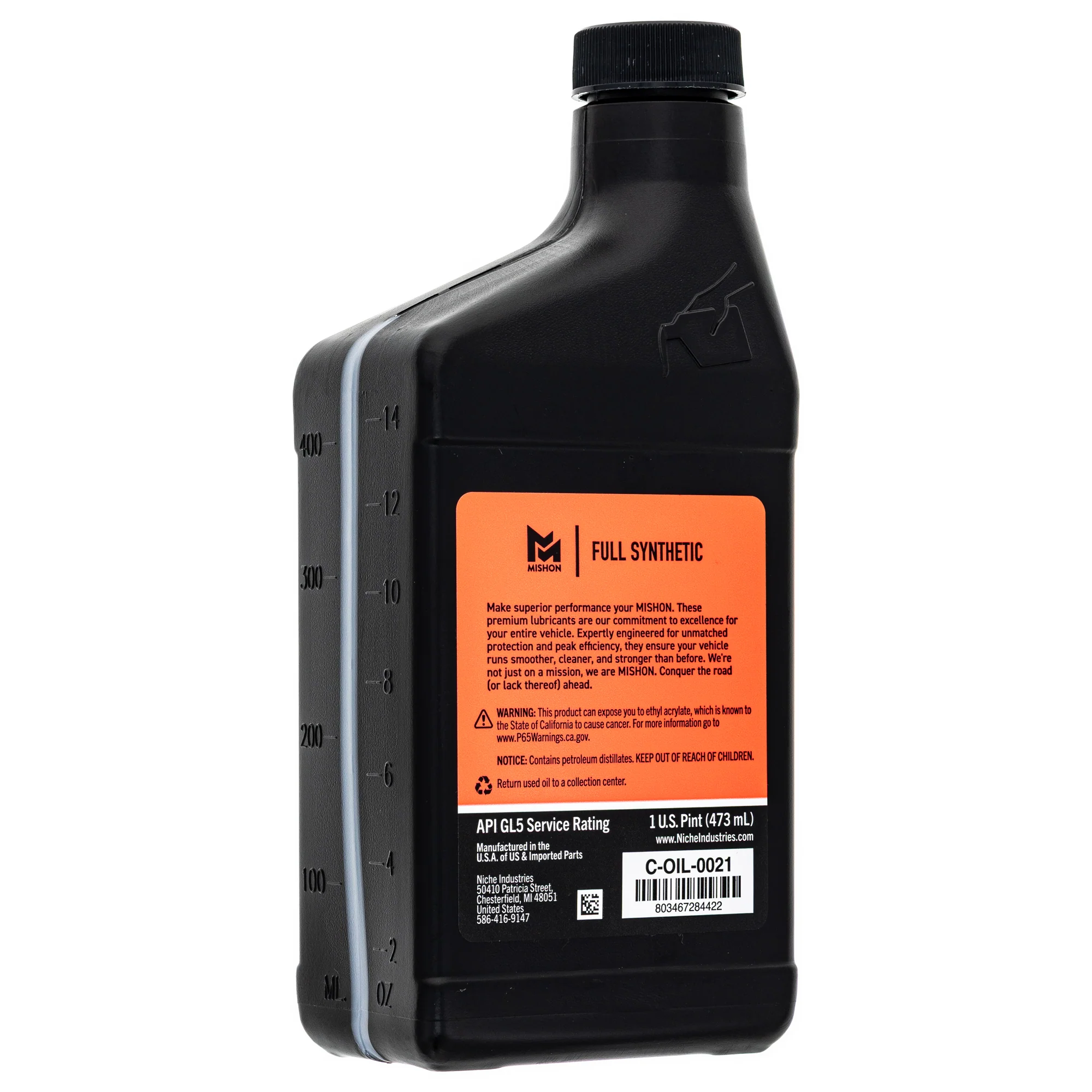 MISHON Gearcase Lubricant 75W-90 Full Synthetic 12 Pint Case - Image 5