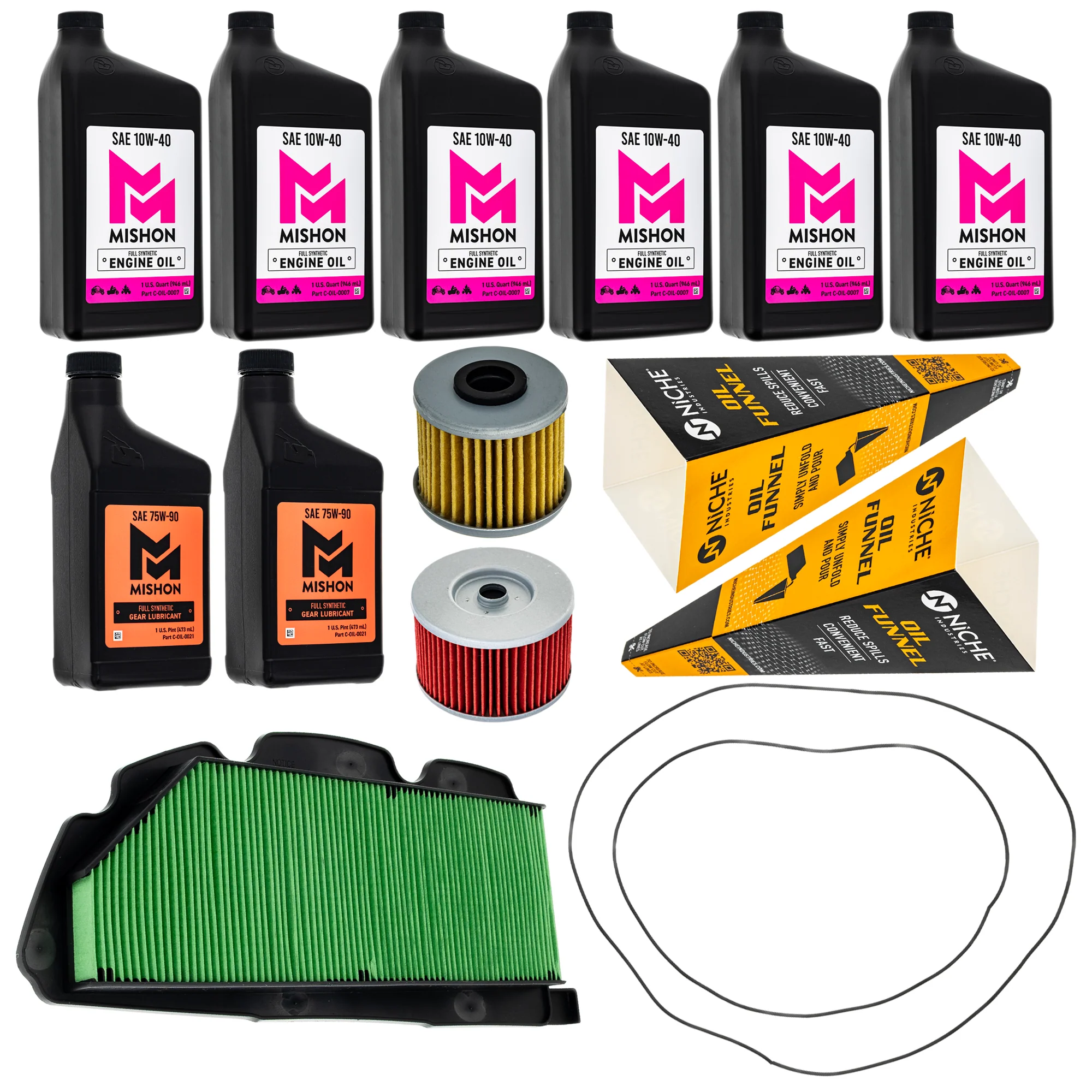 MISHON Full Service Oil Change Kit for Honda Pioneer 1000 1000-5 2019-2022