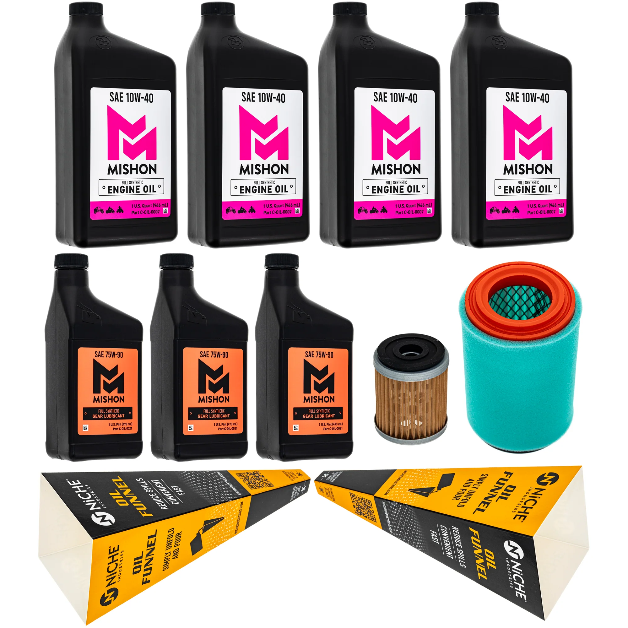 MISHON Full Service Oil Change Kit for Yamaha Big Bear 400 YFM40 2007-2012