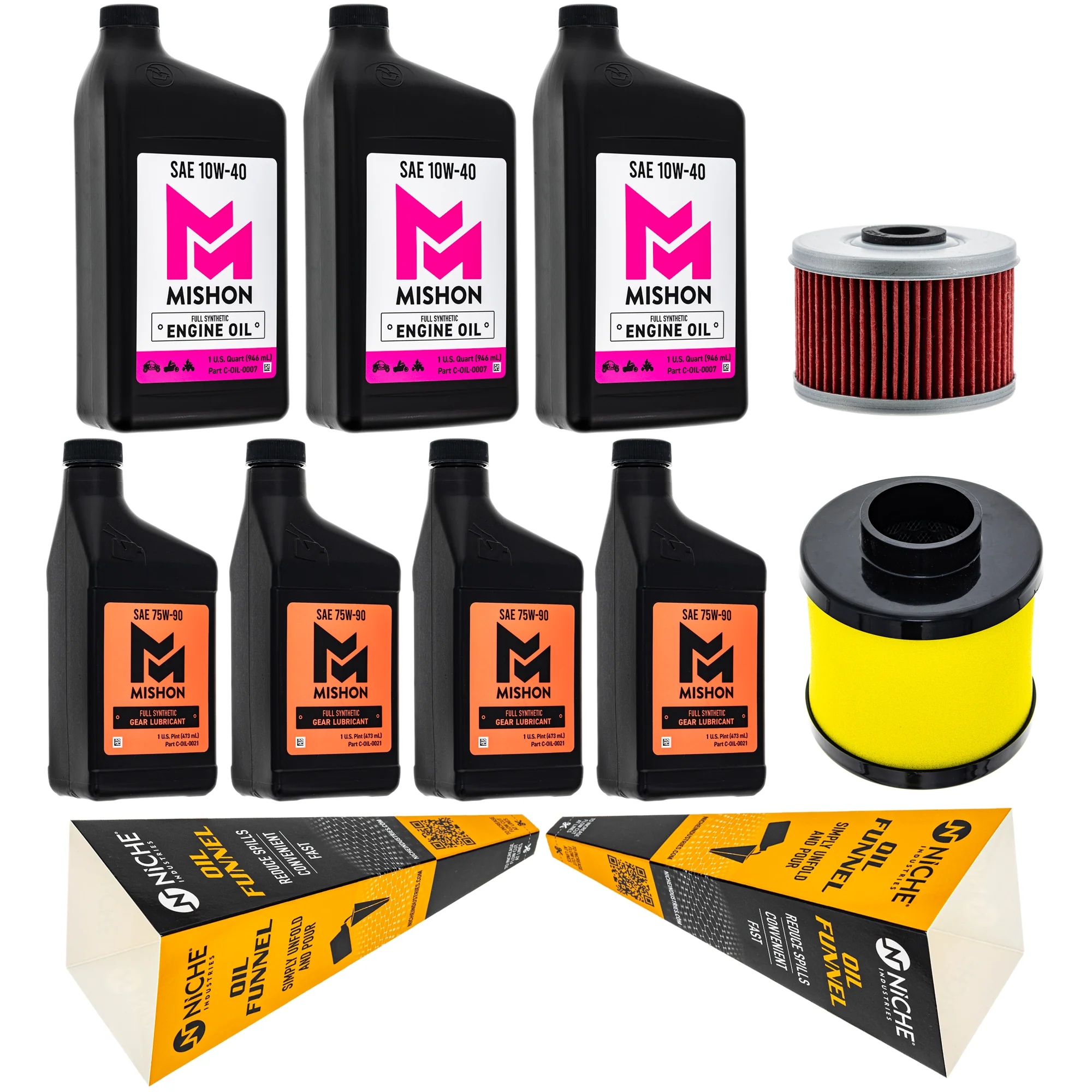 MISHON Full Service Oil Change Kit for Honda Foreman 500 Rancher 420 2012-2016