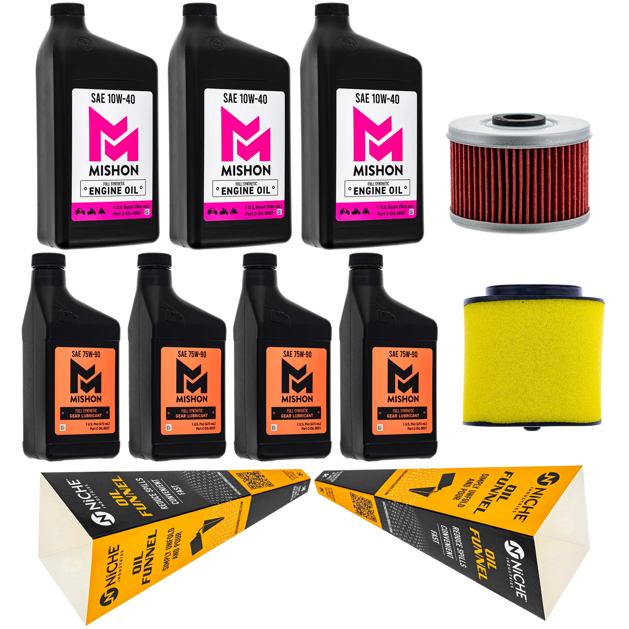 MISHON Full Service Oil Change Kit for Honda Foreman 500 TRX500 2005-2009