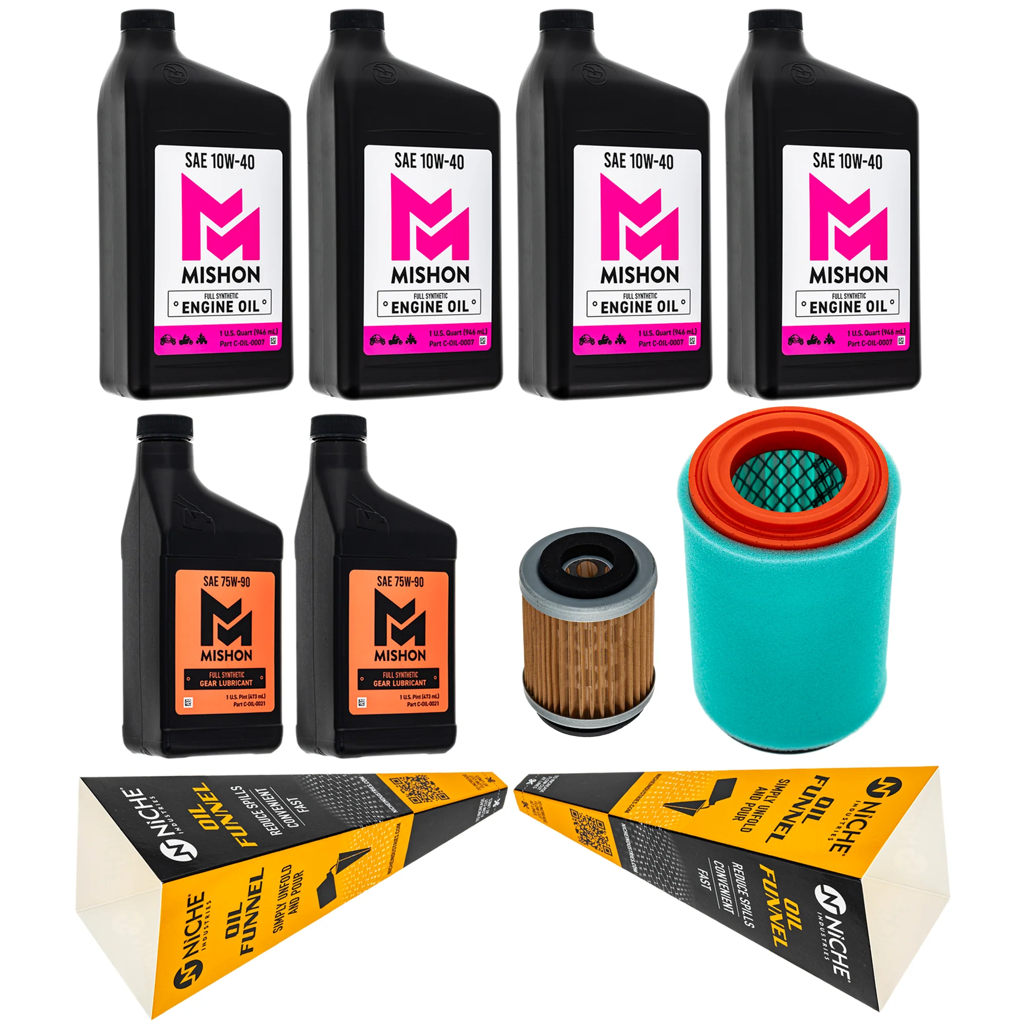 MISHON Full Service Oil Change Kit for Yamaha Big Bear 400 YFM40 2000-2006
