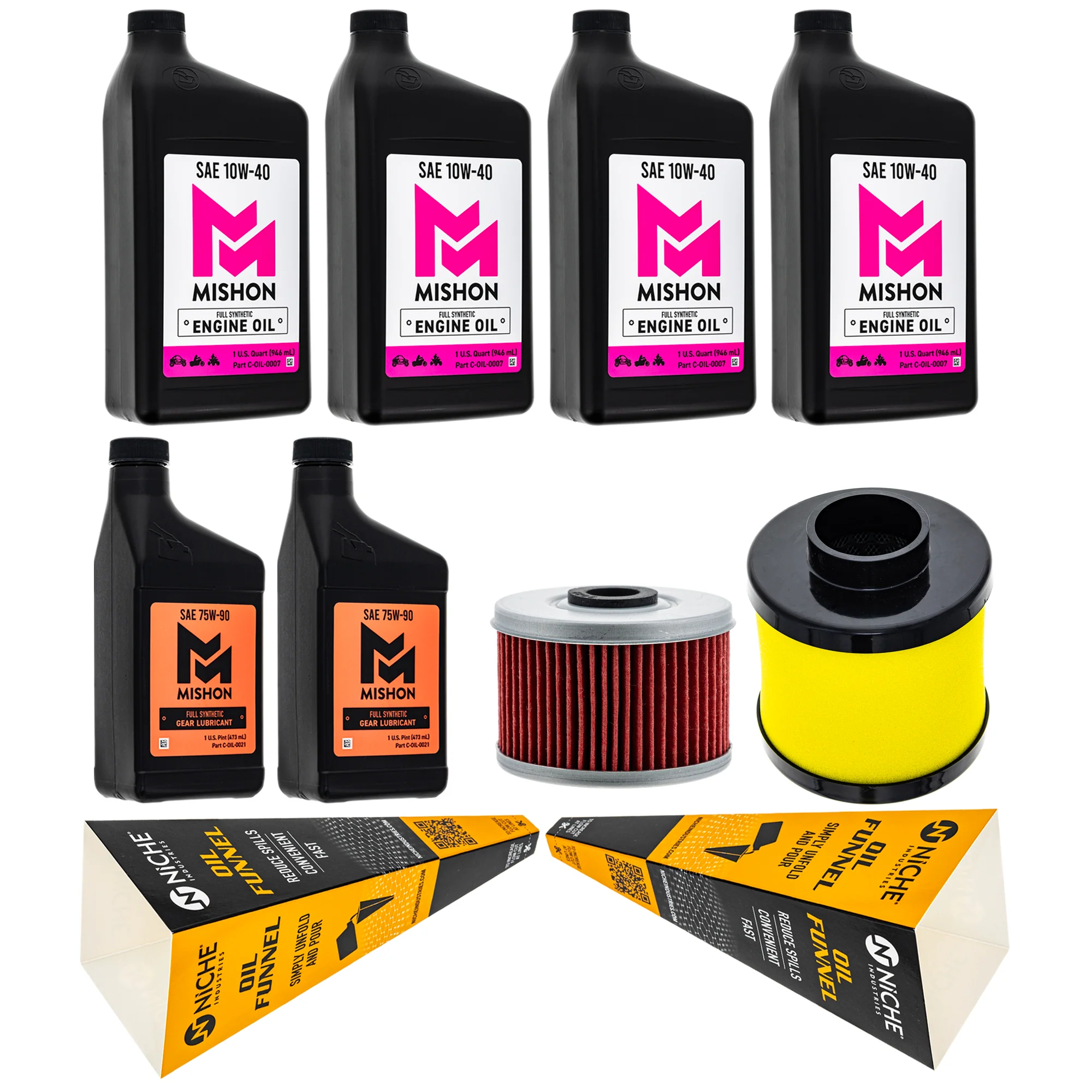 MISHON Full Service Oil Change Kit for Honda Foreman 500 TRX500 2013