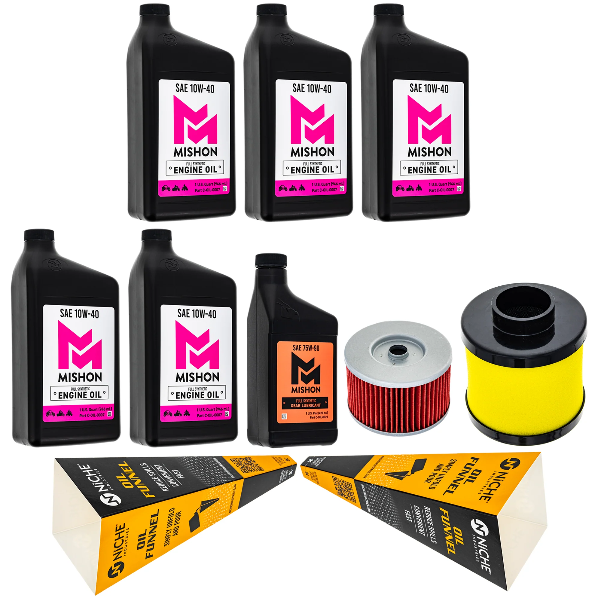 MISHON Full Service Oil Change Kit for Honda Foreman Rubicon 500 TRX500 2018