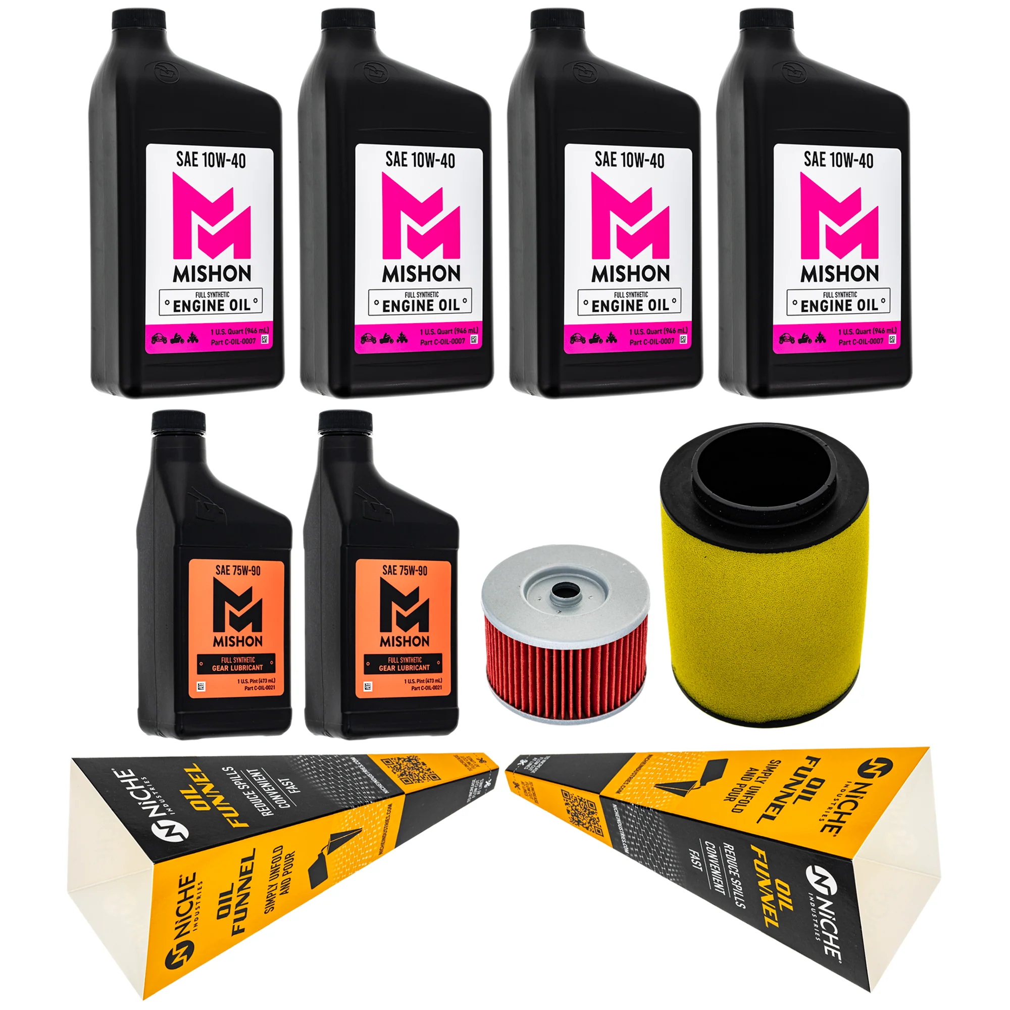 MISHON Full Service Oil Change Kit for Honda Rancher 420 TRX420 2009-2010