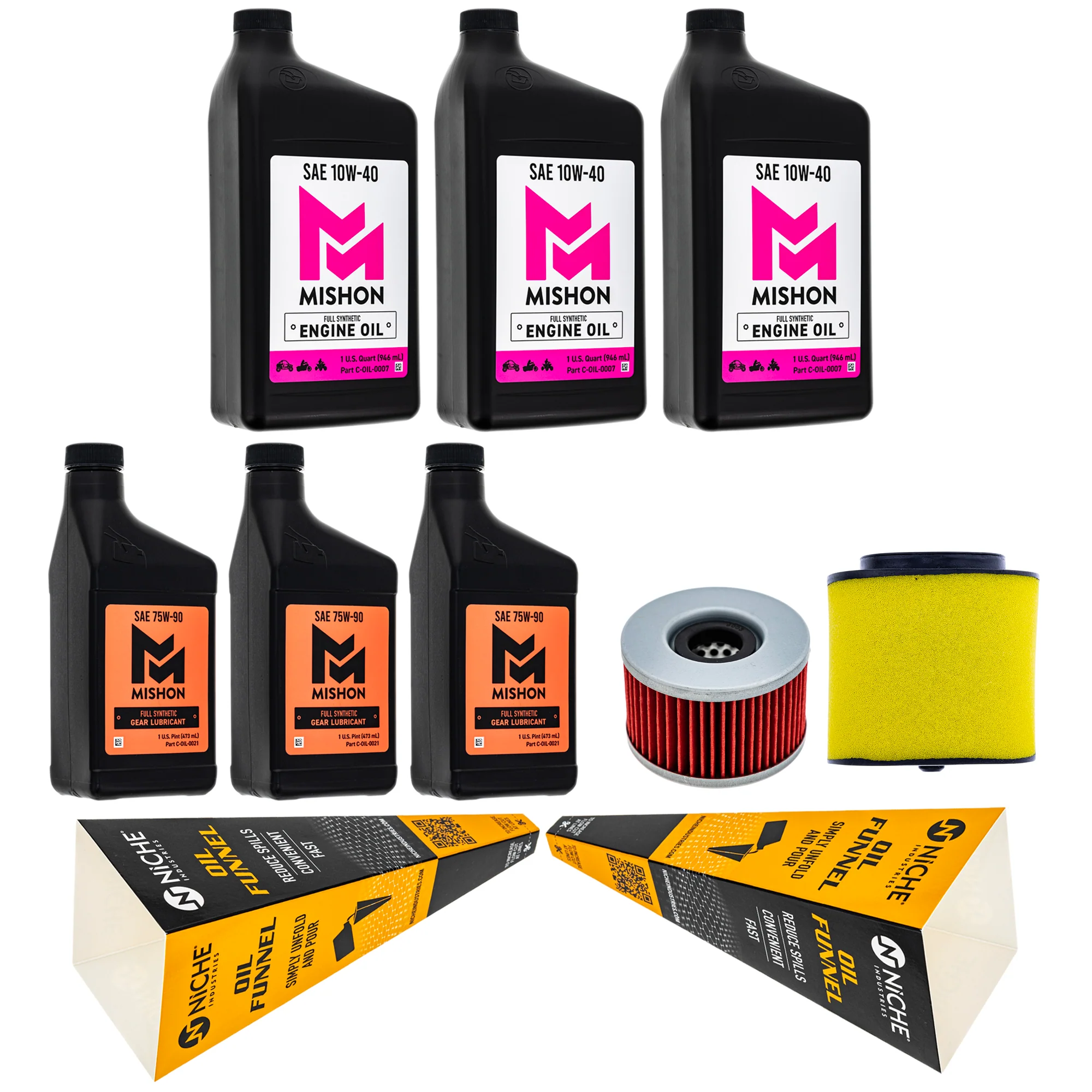 MISHON Full Service Oil Change Kit for Honda Big Red 700 MUV700 2009-2011