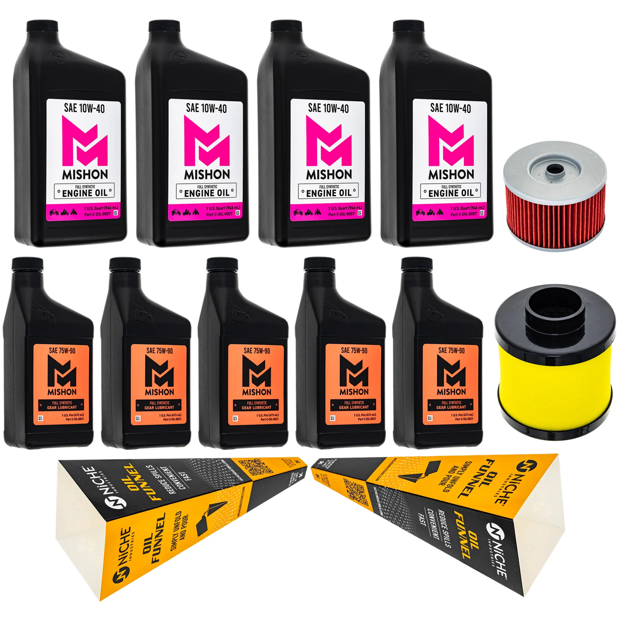 MISHON Full Service Oil Change Kit Honda Rancher 420 TRX420FA2 TRX420FA1 2014
