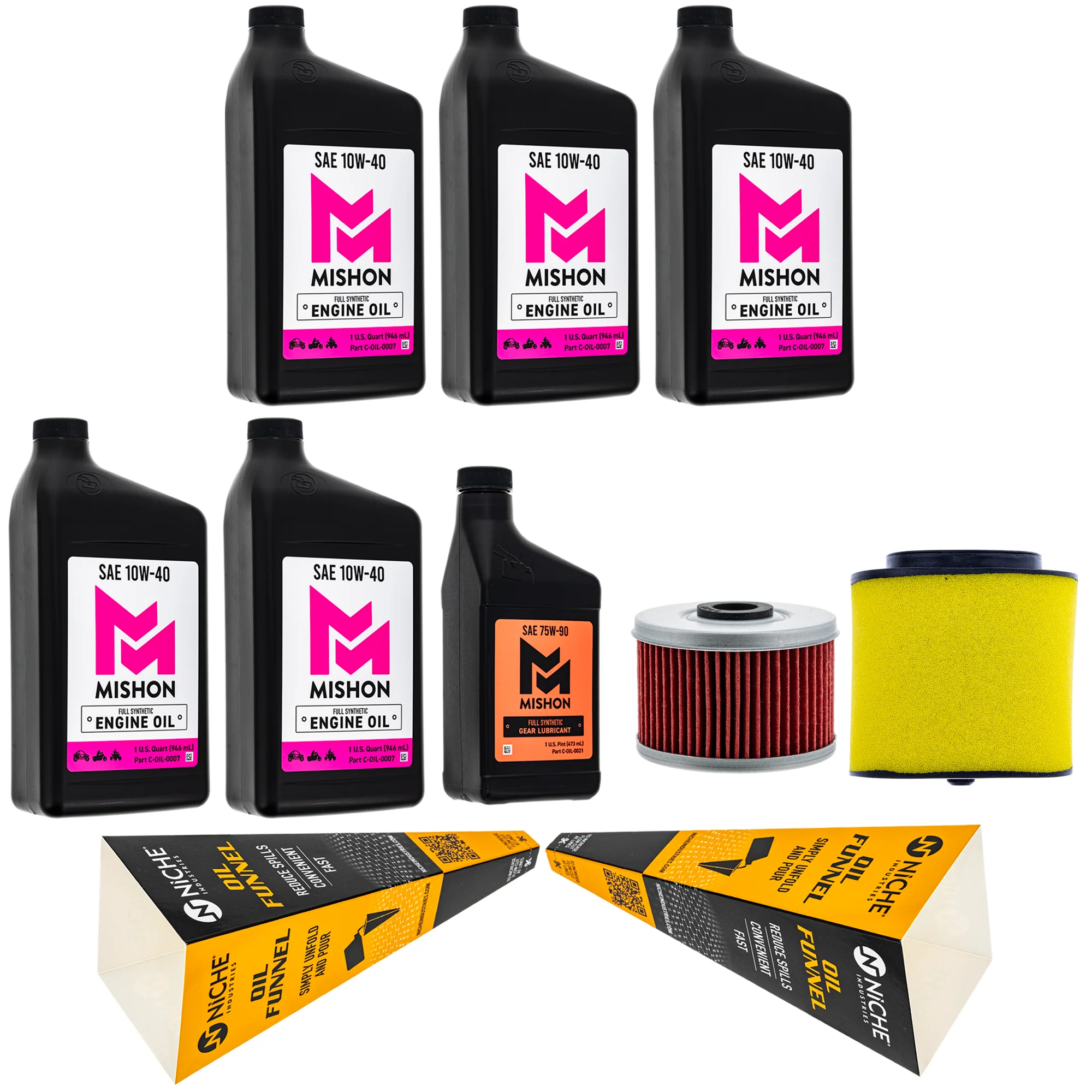 MISHON Full Service Oil Change Kit for Honda Foreman 500 TRX500FE TRX500FM 2007
