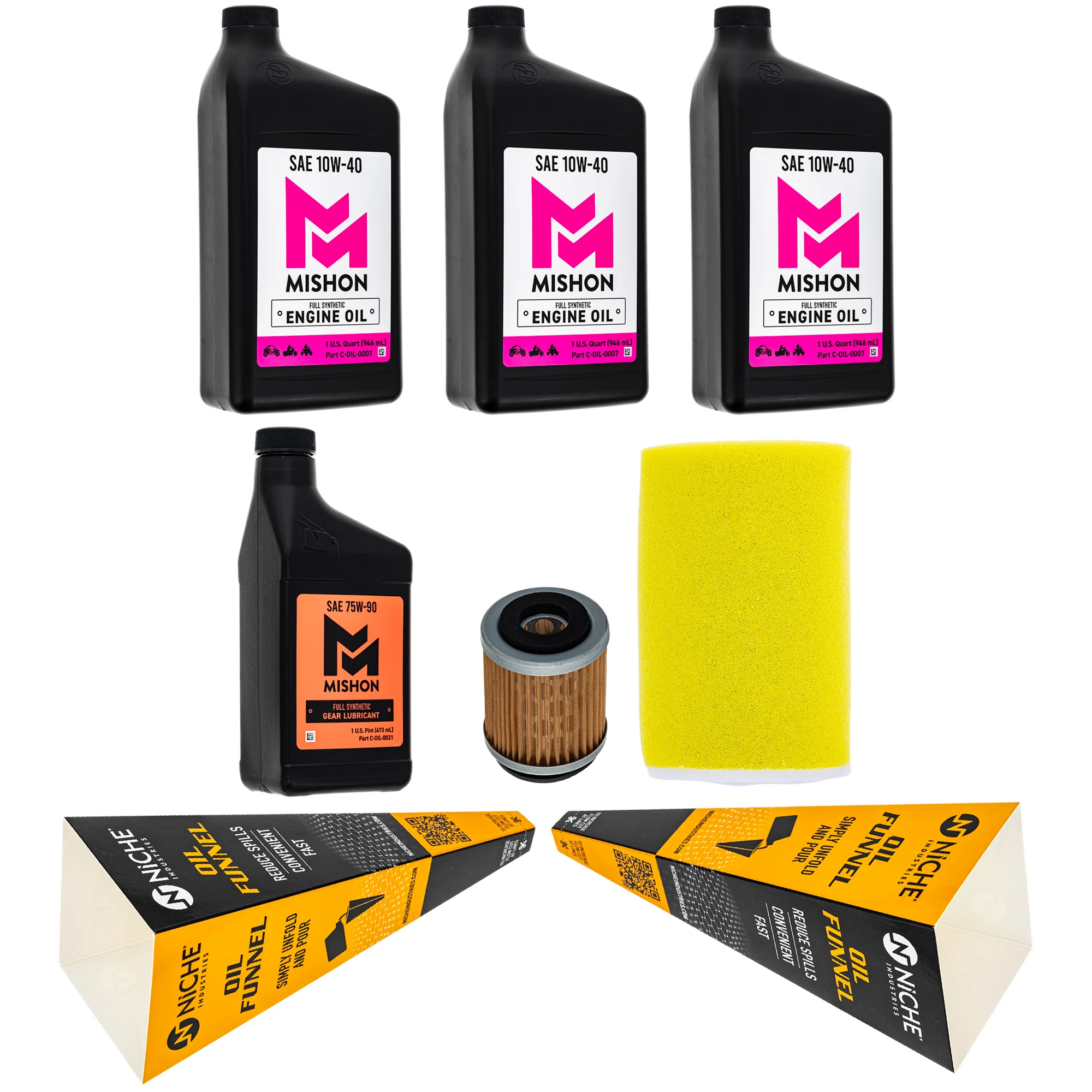 MISHON Full Service Oil Change Kit for Yamaha Big Bear 350 2WD YFM350UK 1998