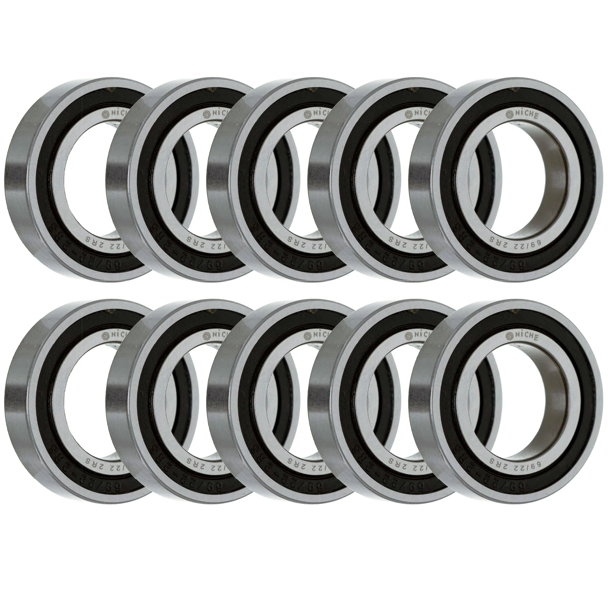 Wheel Bearing 69/22-2RS 22x39x9mm Single Row Deep Groove 10 Pack