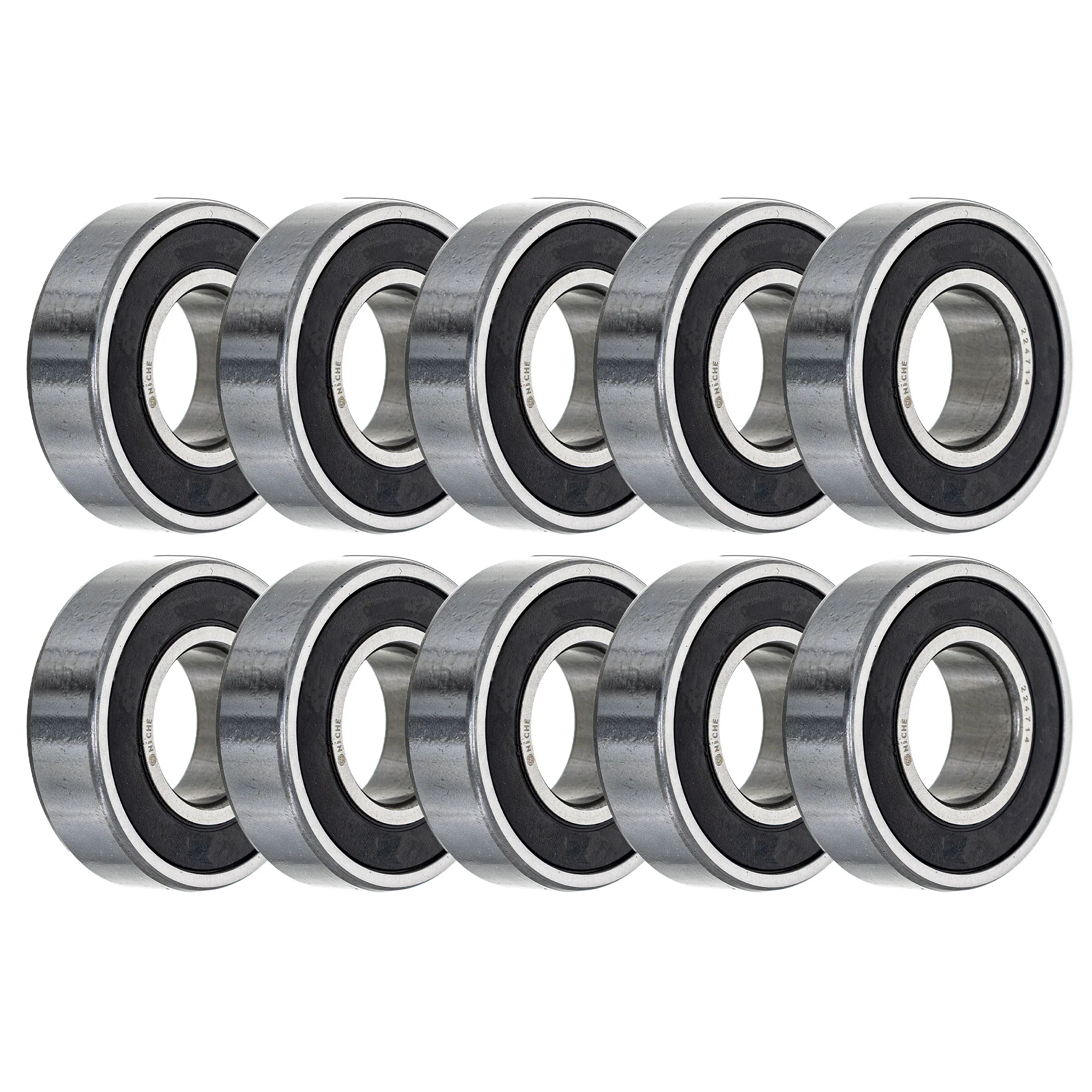 Wheel Bearing 22x47x14mm Single Row Deep Groove 10 Pack