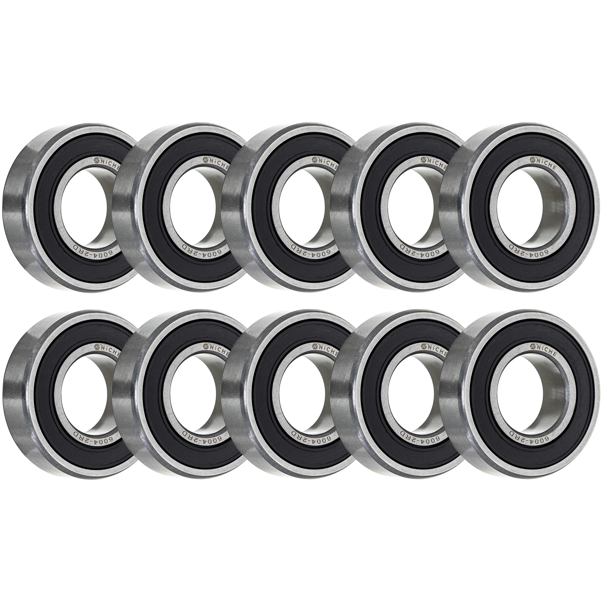 Wheel Bearing 6004-2RDQE6 20x42x12mm Single Row Deep Groove 10 Pack