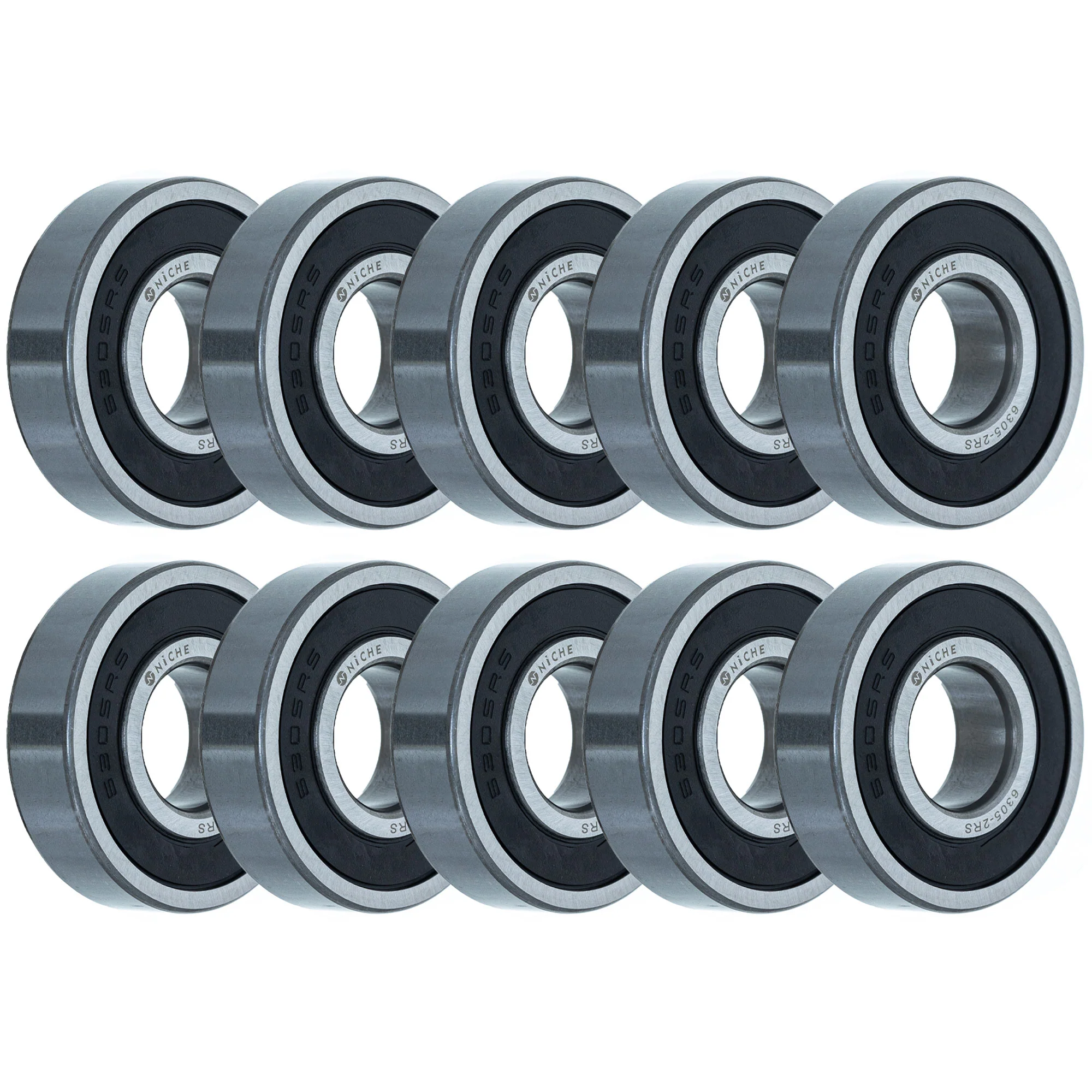 Wheel Bearing 6305-2RS 25x62x17mm Single Row Deep Groove 10 Pack