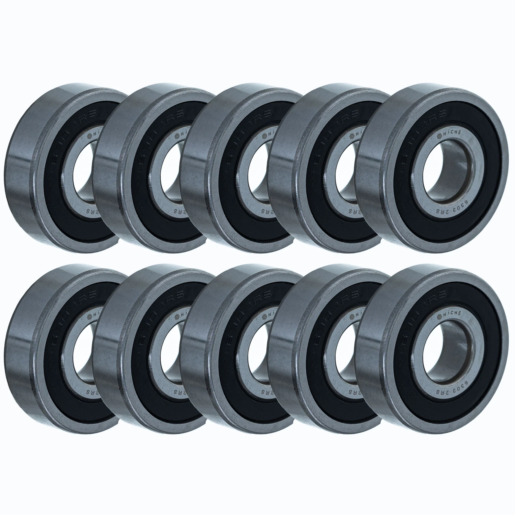 Wheel Bearing 6303-2RS 17x47x14mm Single Row Deep Groove 10 Pack