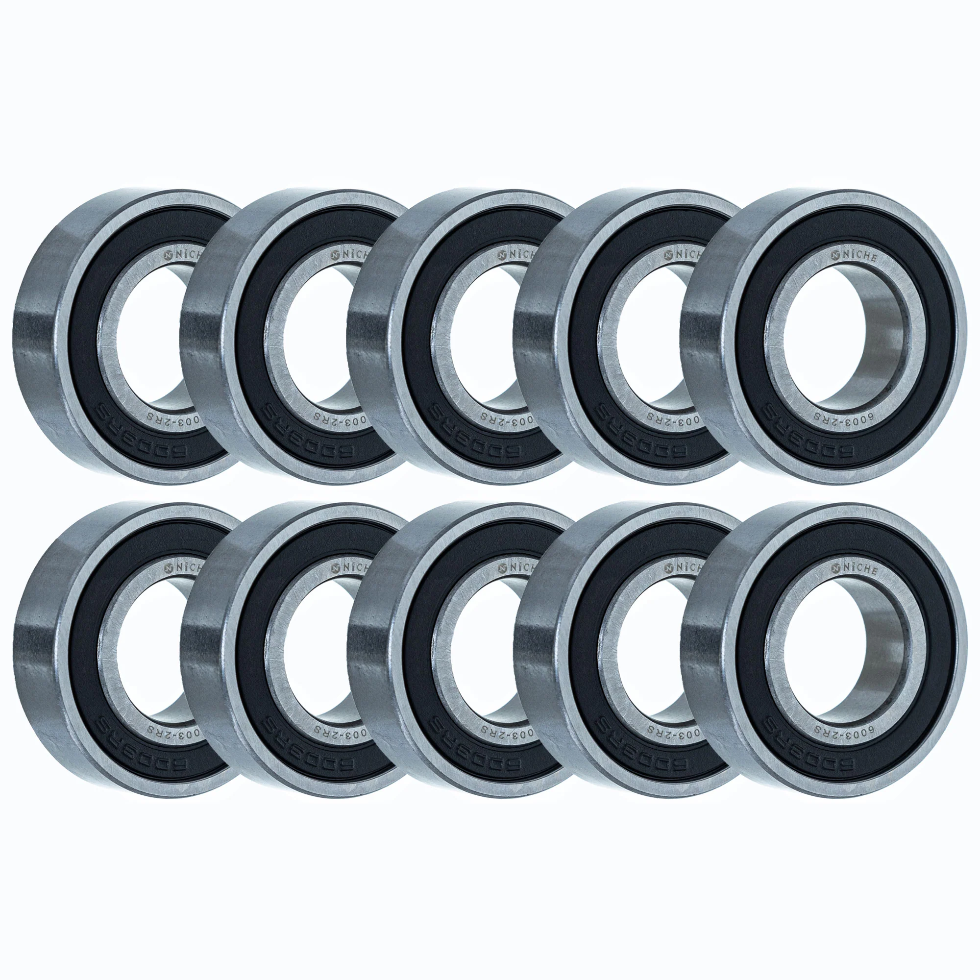 Wheel Bearing 6003-2RS 17x35x10mm Single Row Deep Groove 10 Pack