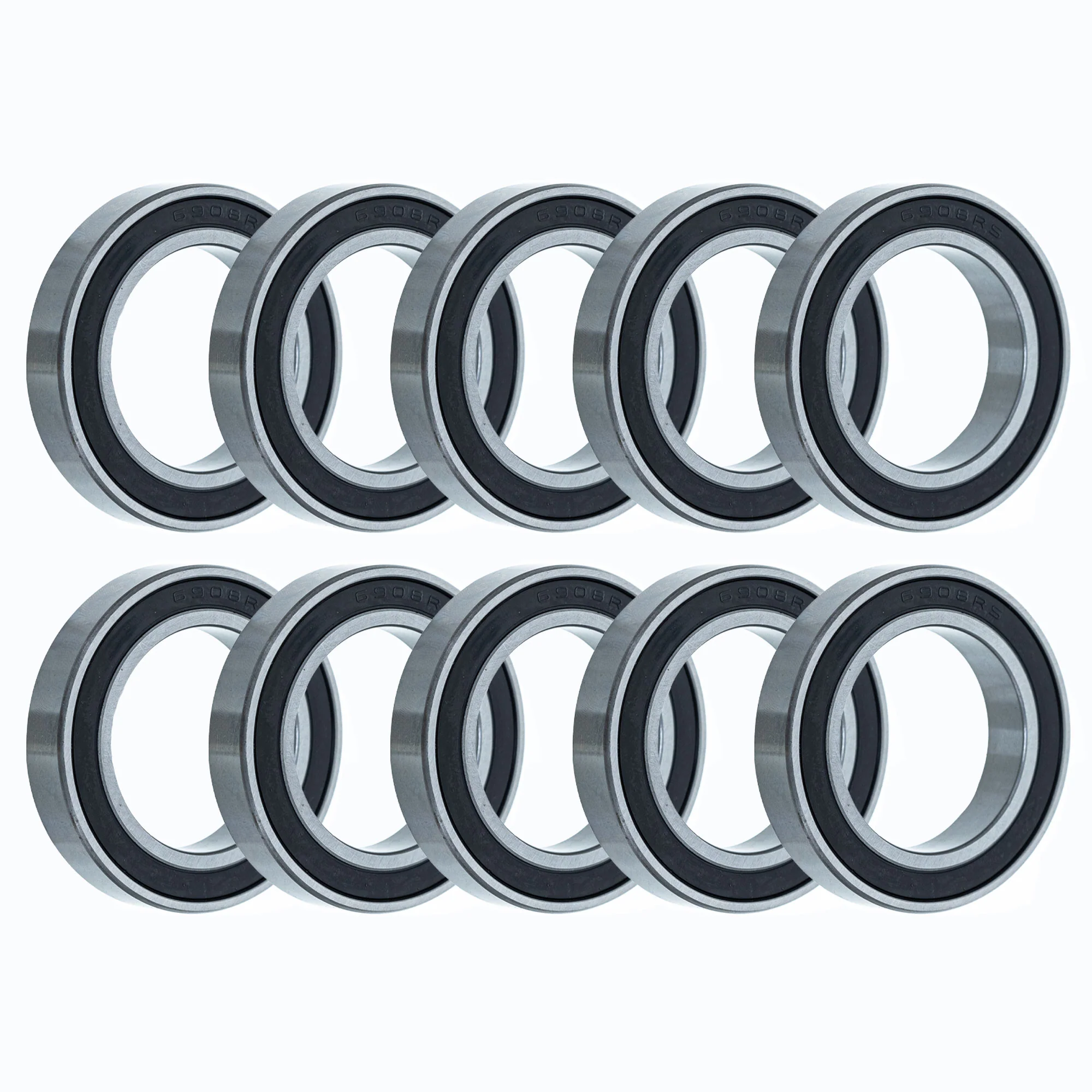 Wheel Bearing 6908-2RS 40x62x12mm Single Row Deep Groove 10 Pack