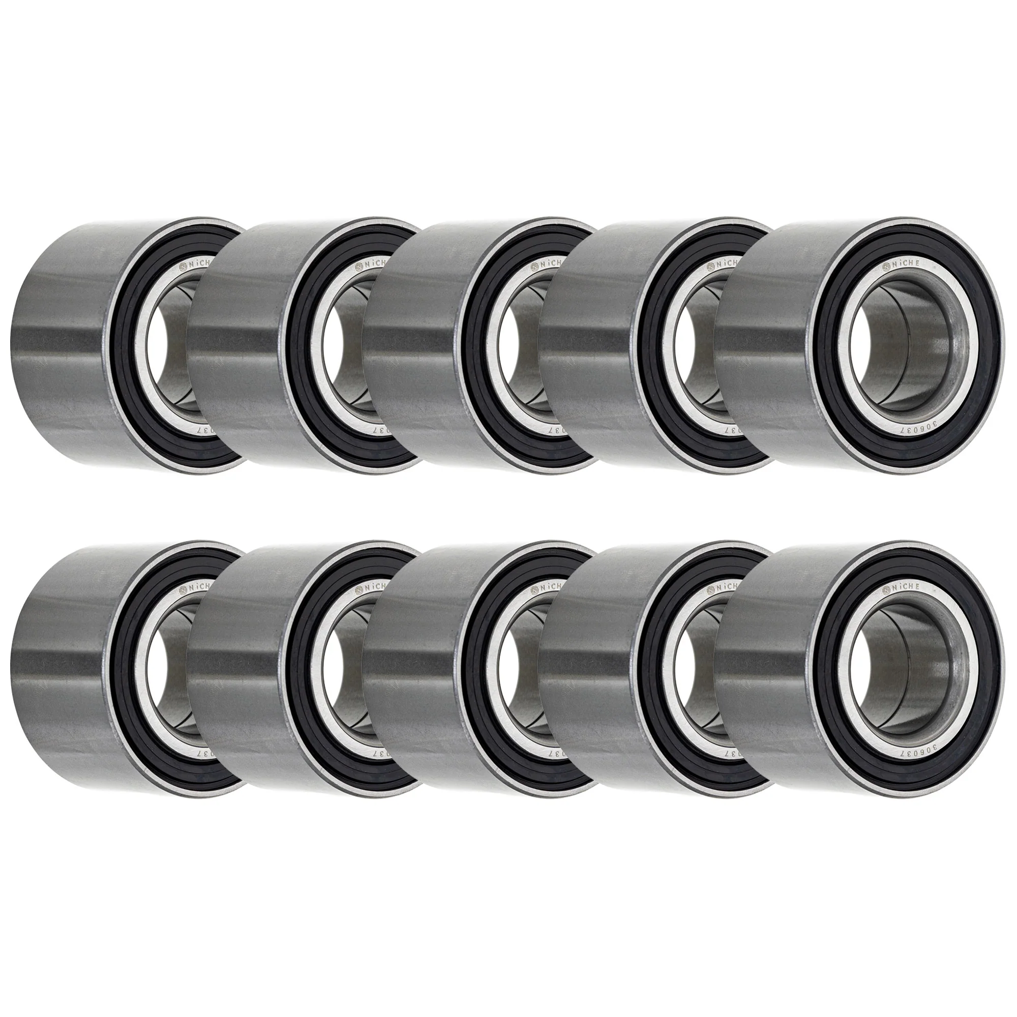 Wheel Bearing 30x60x37mm Double Row Angular Contact 10 Pack