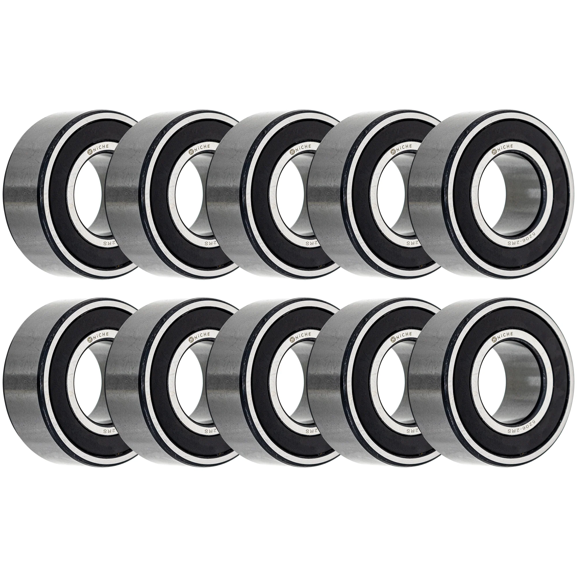 Wheel Bearing 5206-2RS 30x62x23.8mm Angular Contact Bearing 10 Pack