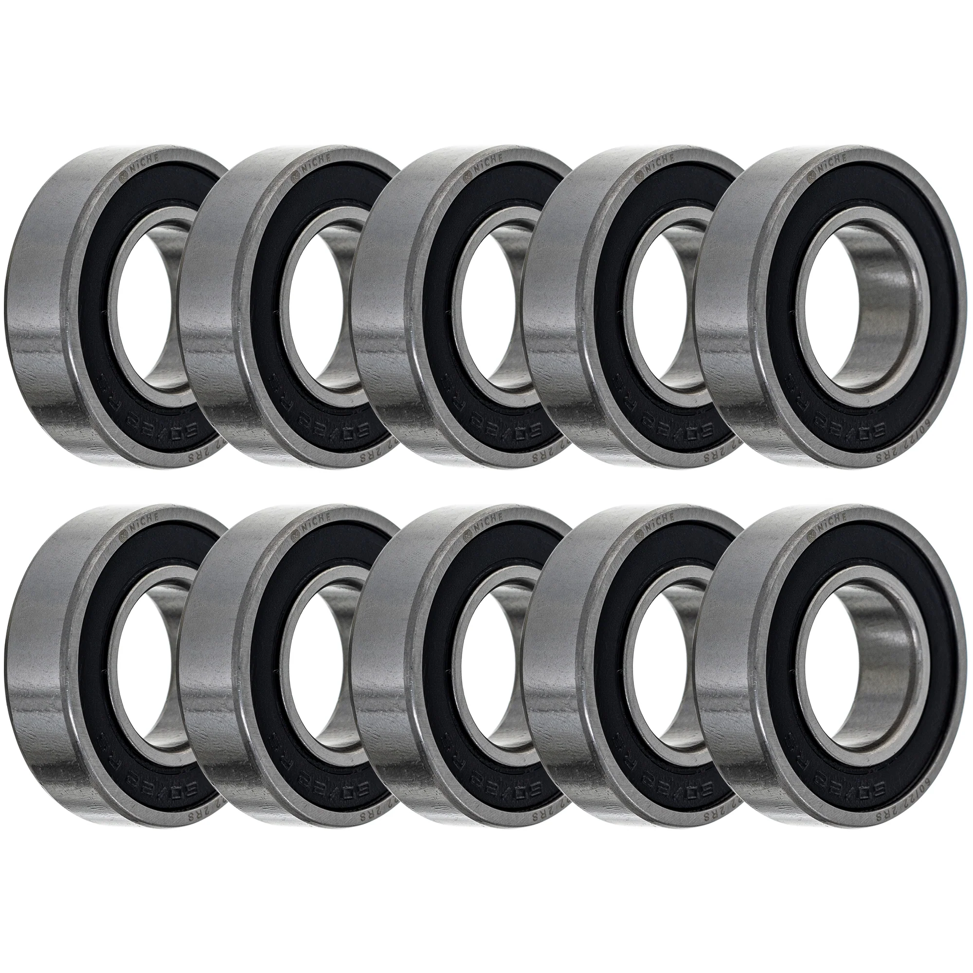 Wheel Bearing 60/22-2RS 22x44x12mm Single Row Deep Groove 10 Pack