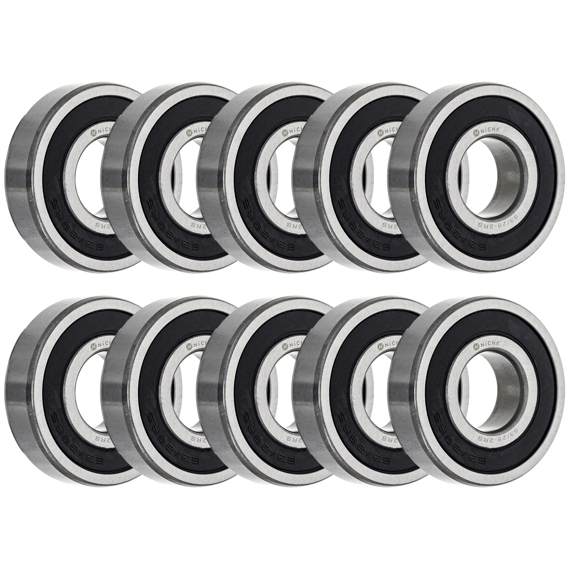 Wheel Bearing 63/28-2RS 28x68x18mm Single Row Deep Groove 10 Pack