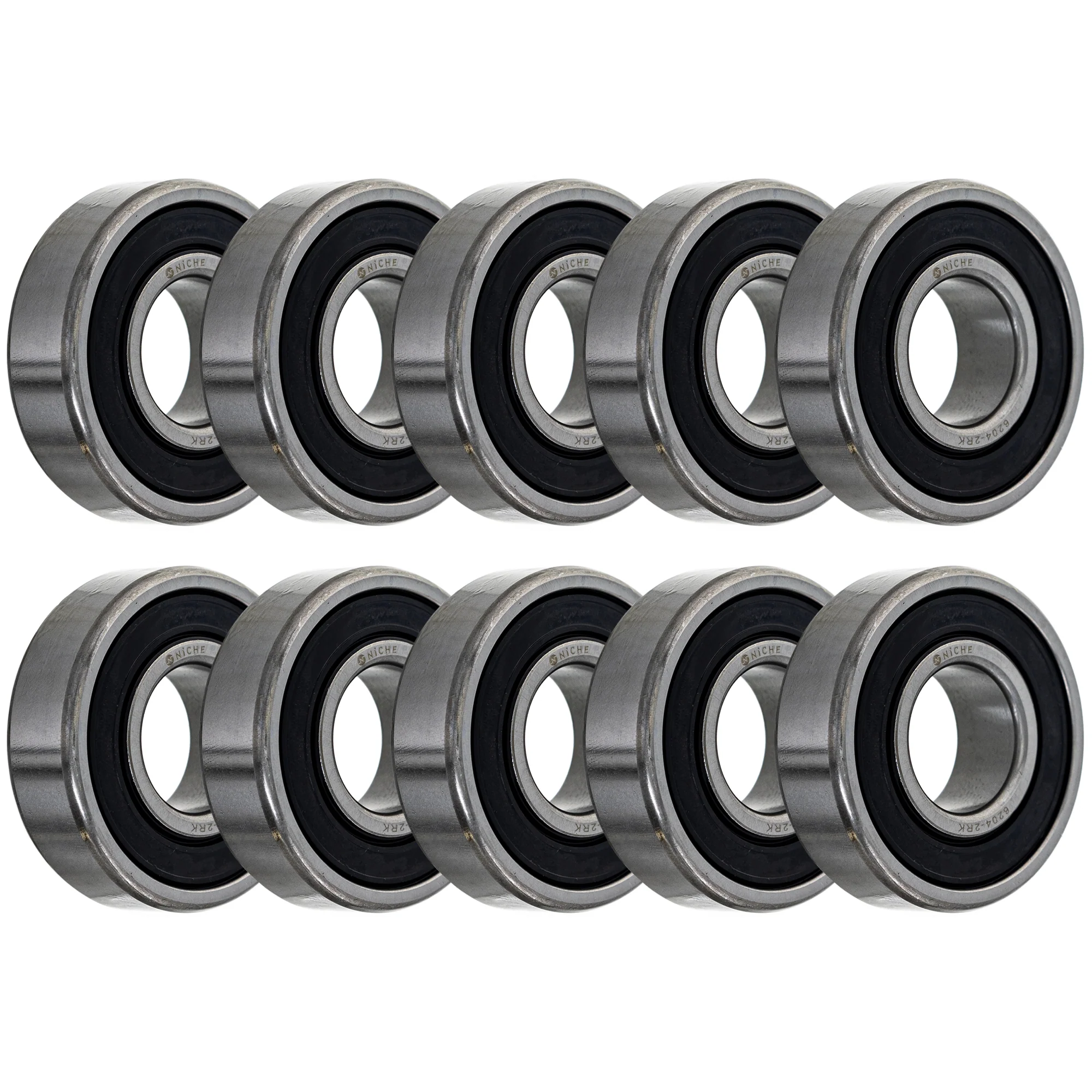 Wheel Bearing 6204-2RKQE6 20x47x14mm Single Row Deep Groove 10 Pack