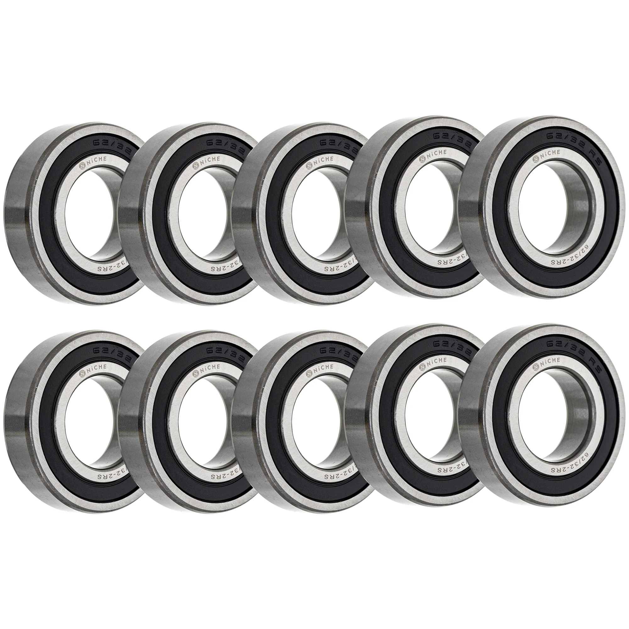Wheel Bearing 62/32-2RS 32x65x17mm Single Row Deep Groove 10 Pack