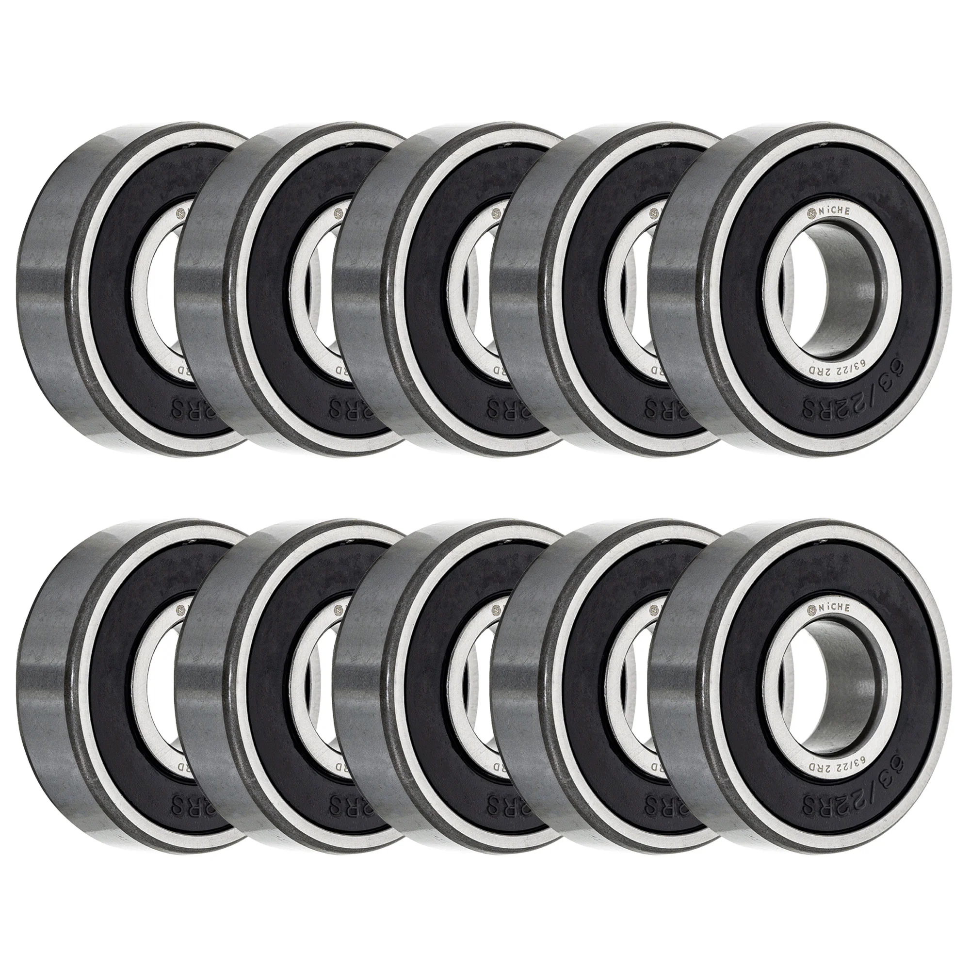 Wheel Bearing 63/22-2RDQE6 22x56x16mm Single Row Deep Groove 10 Pack