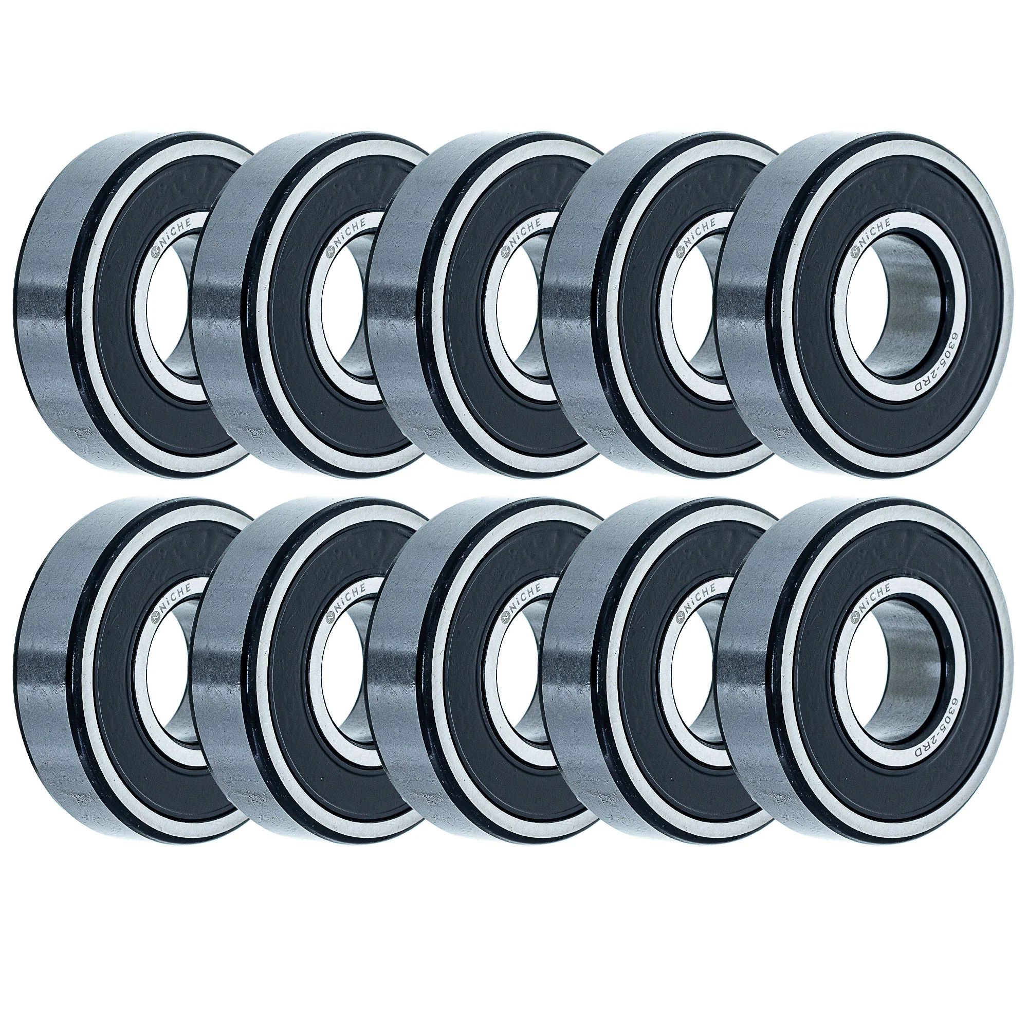 Wheel Bearing 6305-2RDQE6 25x62x17mm Single Row Deep Groove 10 Pack