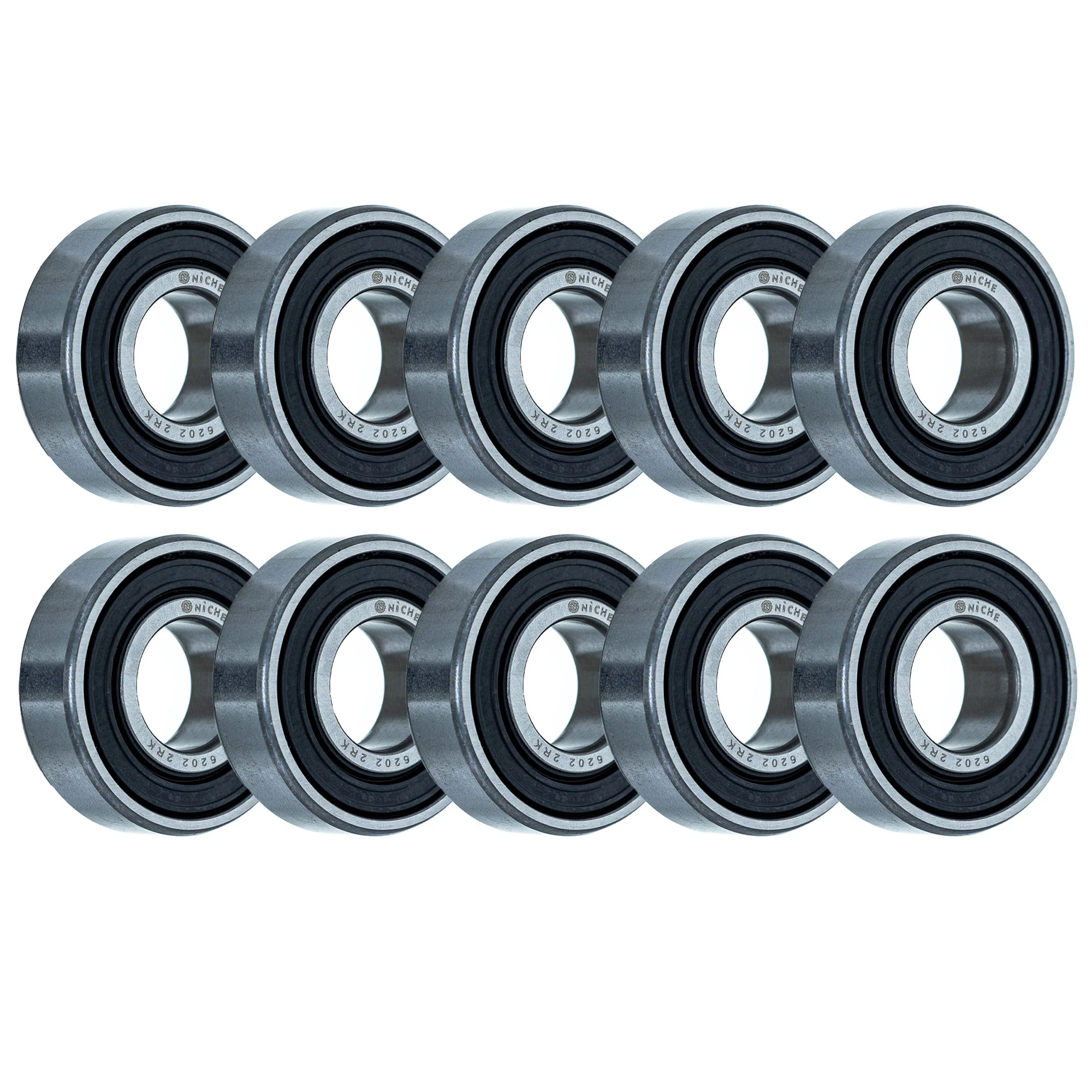 Wheel Bearing 6202-2RKQE6 15x35x11mm Single Row Deep Groove 10 Pack