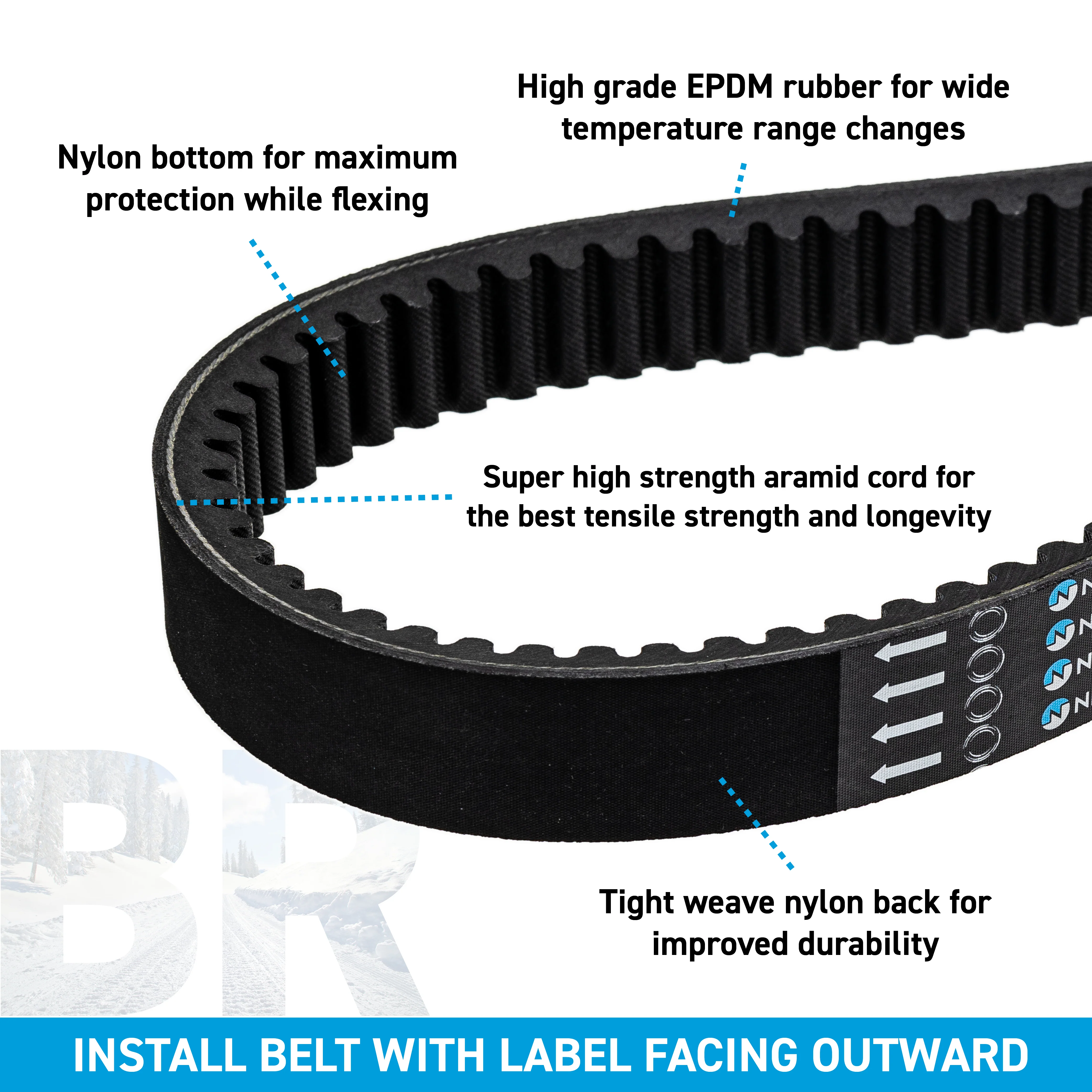 Drive Belt For Arctic Cat 0627-031 - Image 4