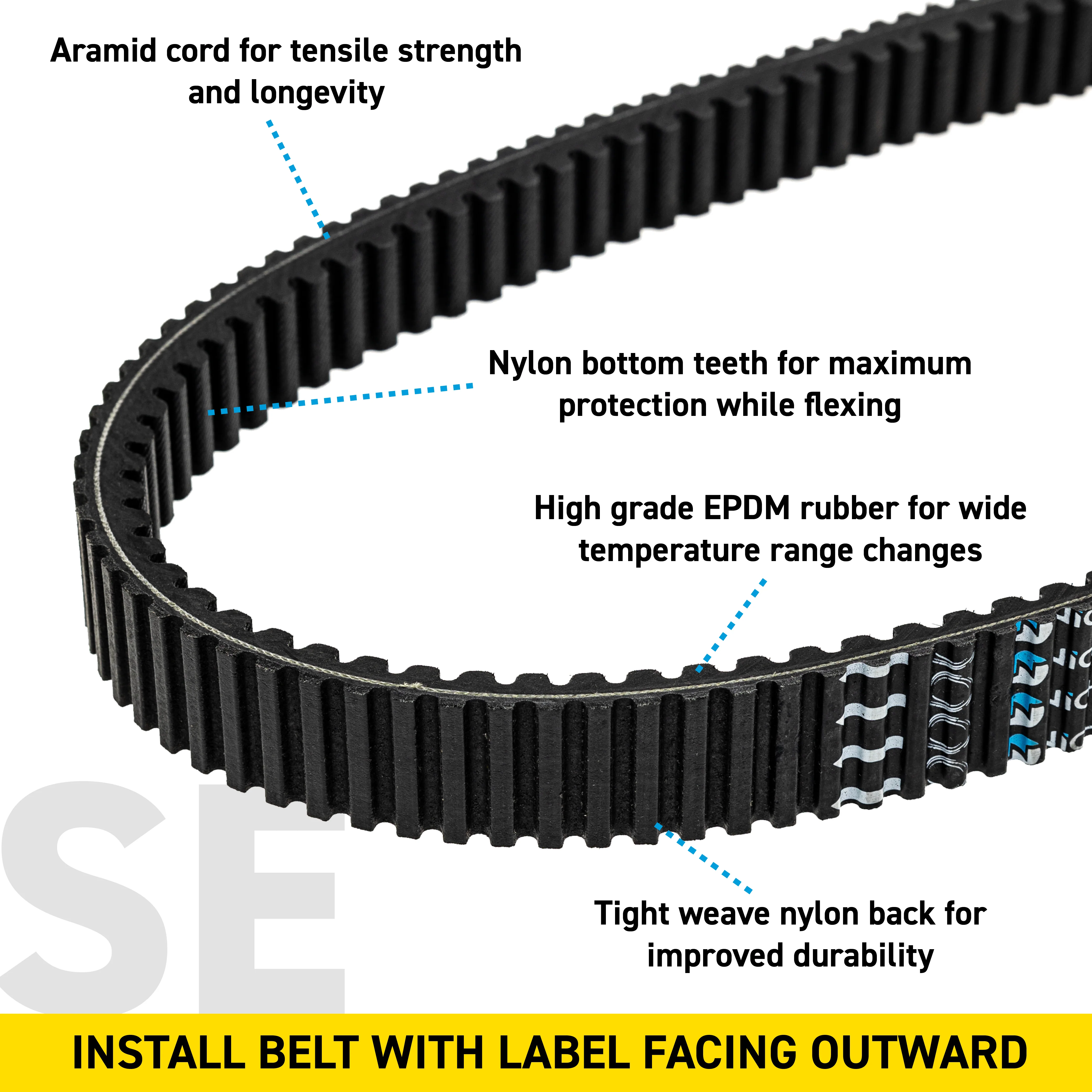 Drive Belt For Polaris 3211181 - Image 4