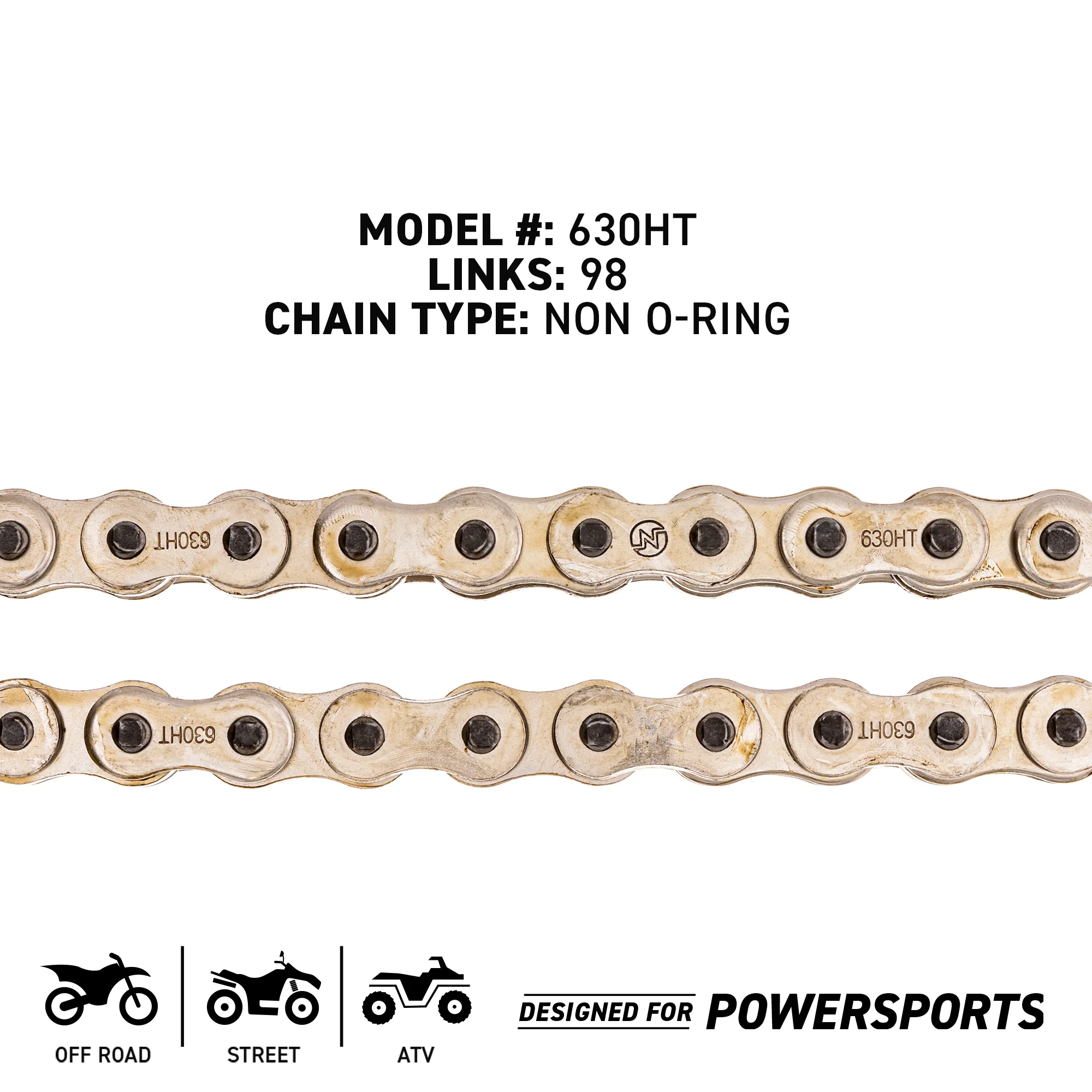 Drive Chain 98 Standard Non O-Ring w/ Master Link For Kawasaki 92057-1492 92057-1152 92057-1067 - Image 4
