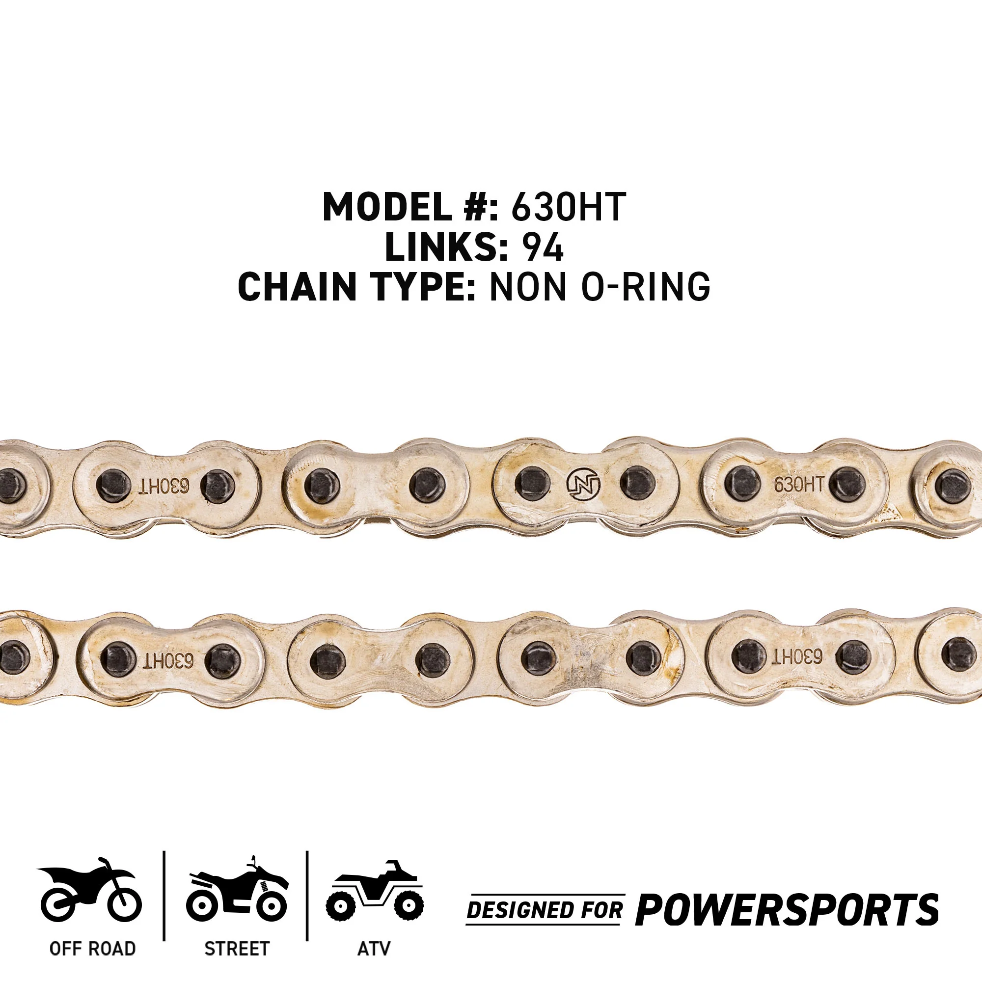 Drive Chain 94 Standard Non O-Ring w/ Master Link For Kawasaki - Image 3