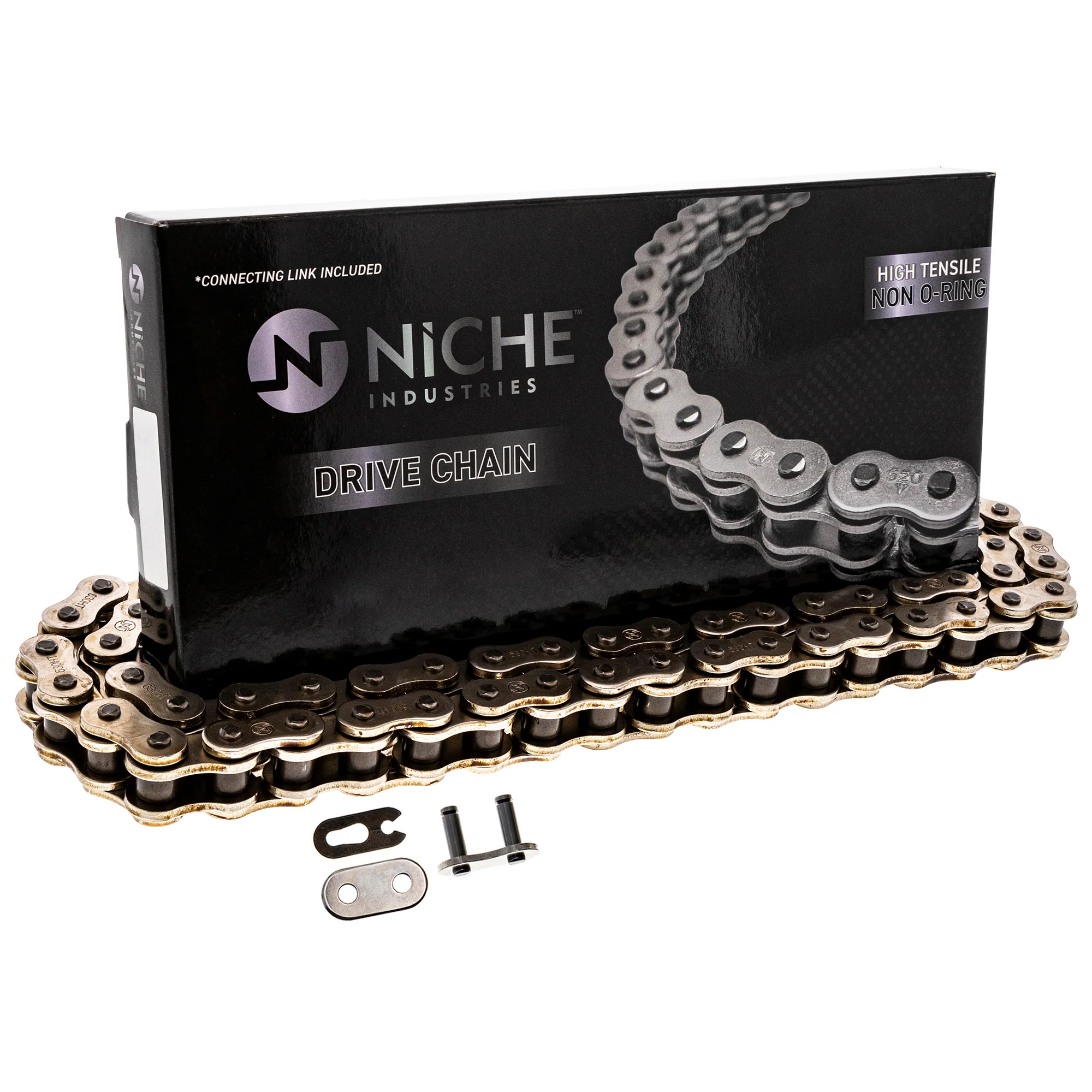 Drive Chain 90 Standard Non O-Ring w/ Master Link For Honda Yamaha 94580-29090-00 40535-425-722 - Image 3