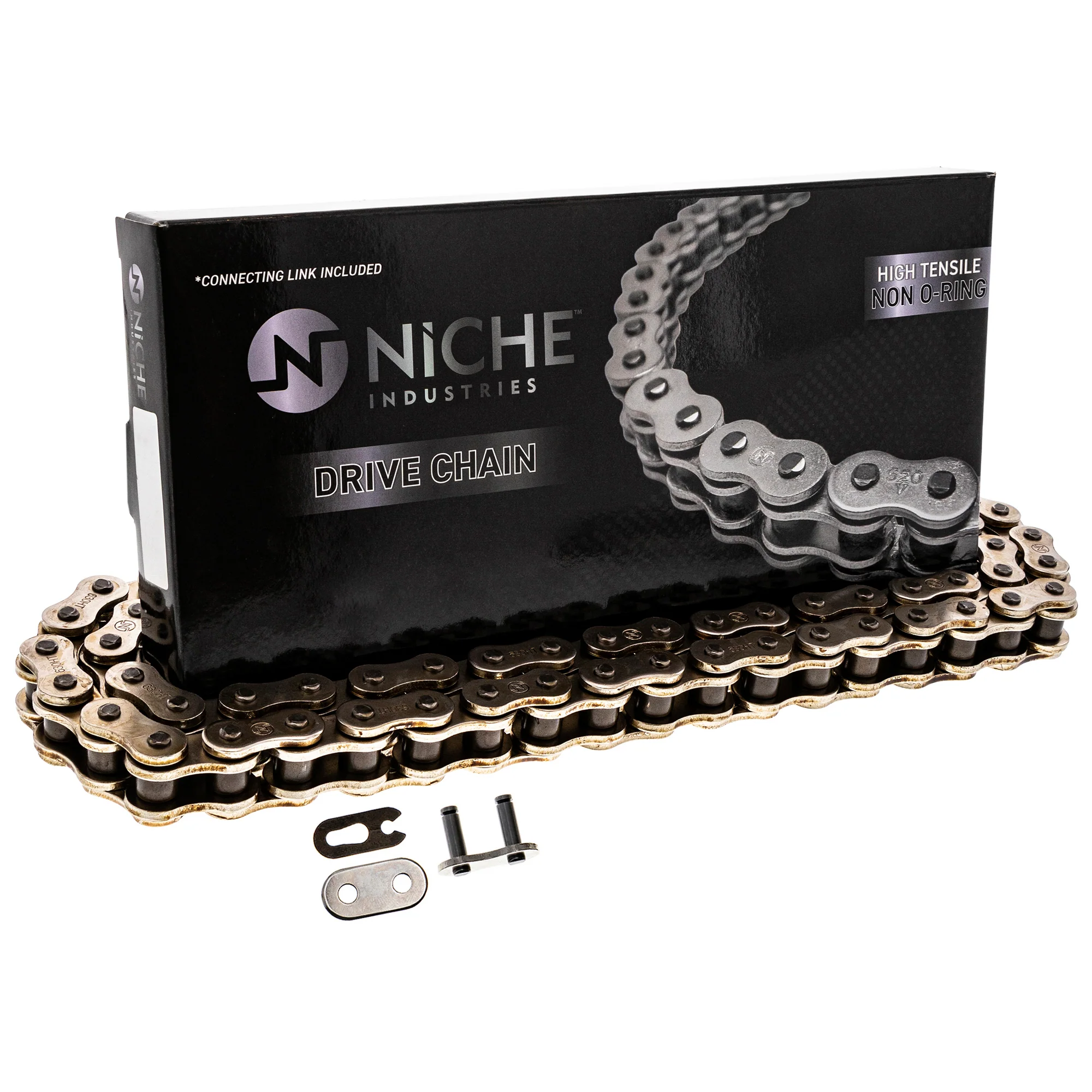 Drive Chain 88 Standard Non O-Ring w/ Master Link For Kawasaki Honda 40535-425-641 40530-405-345 - Image 5