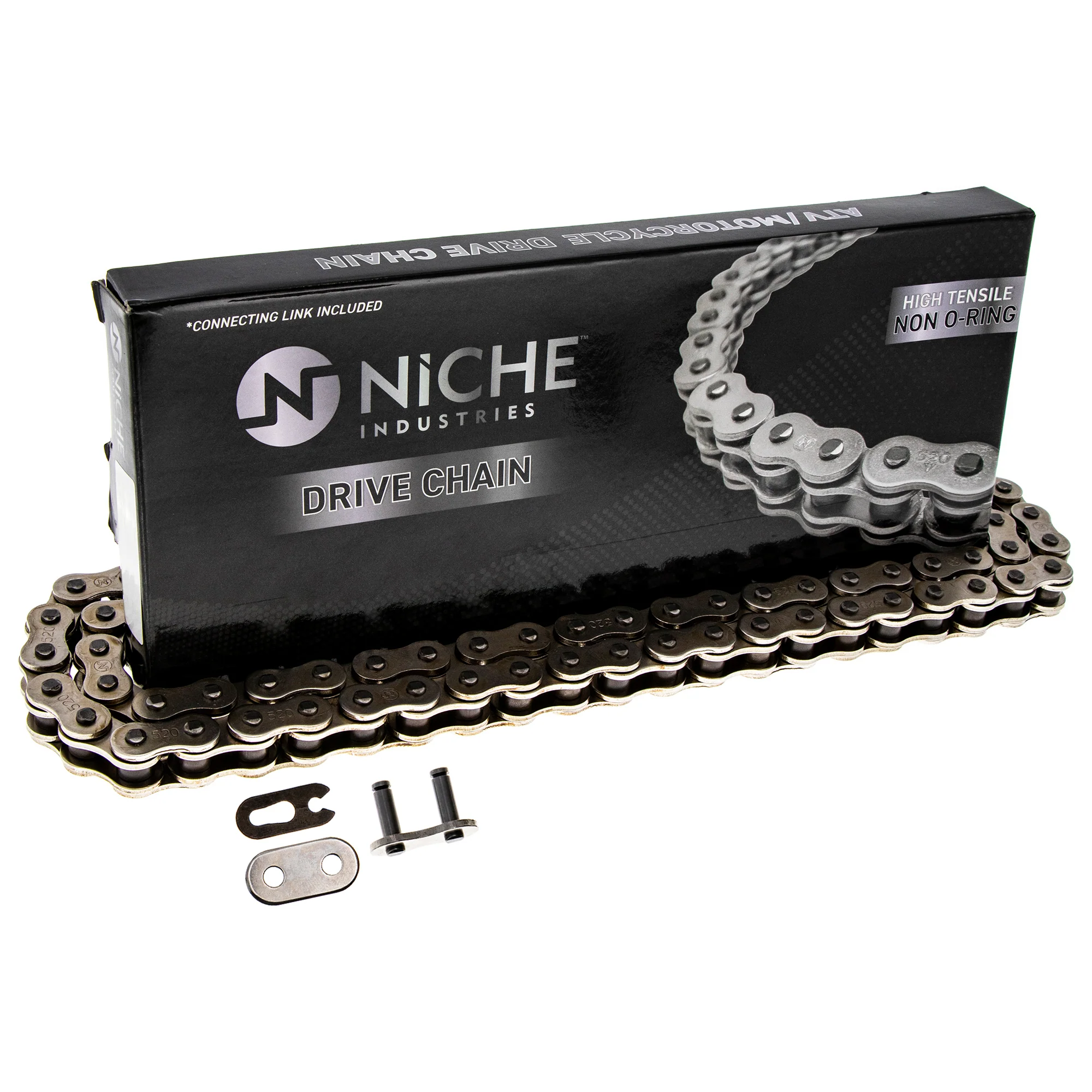 Drive Chain 72 Standard Non O-Ring w/ Master Link For Suzuki Polaris 27600-38250-072 27600-24410 - Image 3