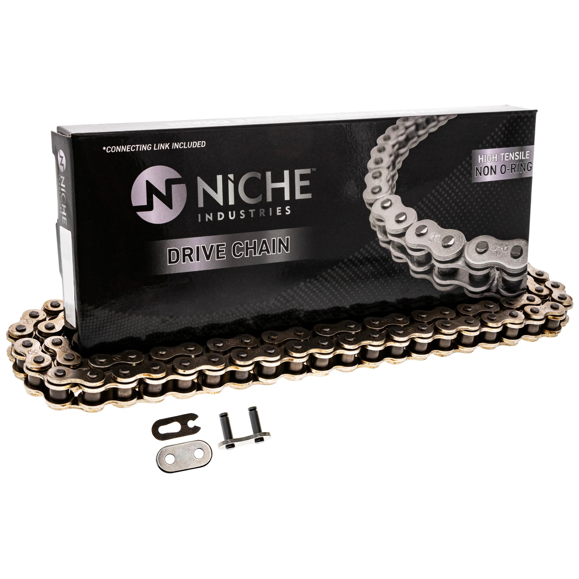 Drive Chain 104 Standard Non O-Ring w/ Master Link For Triumph Ducati Suzuki T2017215 T2010134 - Image 5