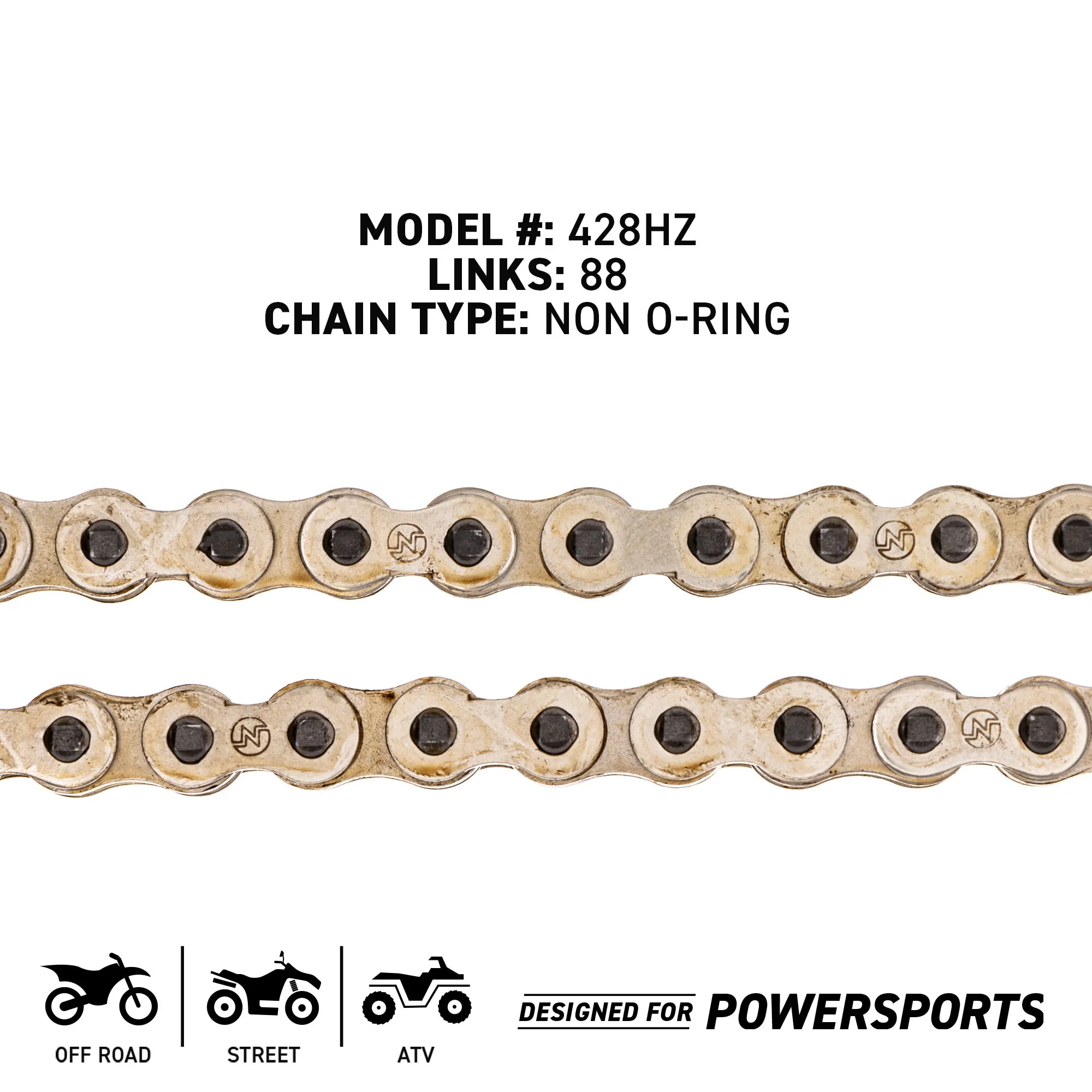 Drive Chain 88 Standard Non O-Ring w/ Master Link For Suzuki Can-Am V14428MAB020LL V14428MAB010 - Image 4
