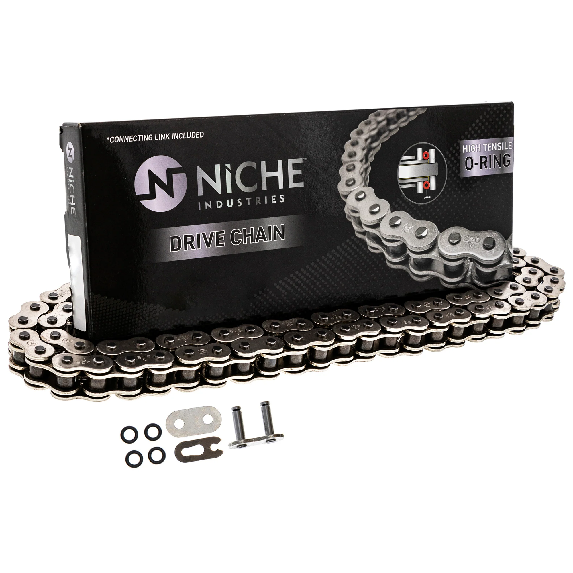 Drive Chain 108 O-Ring w/ Master Link For Honda Kawasaki Triumph T2017505 T2012127 T2011451 - Image 5