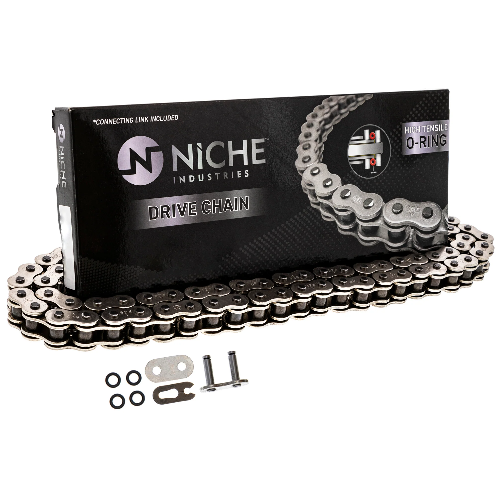 Drive Chain 110 O-Ring w/ Master Link For Honda Suzuki Kawasaki T2017285 T2010333 T2010332 T2010020 - Image 3