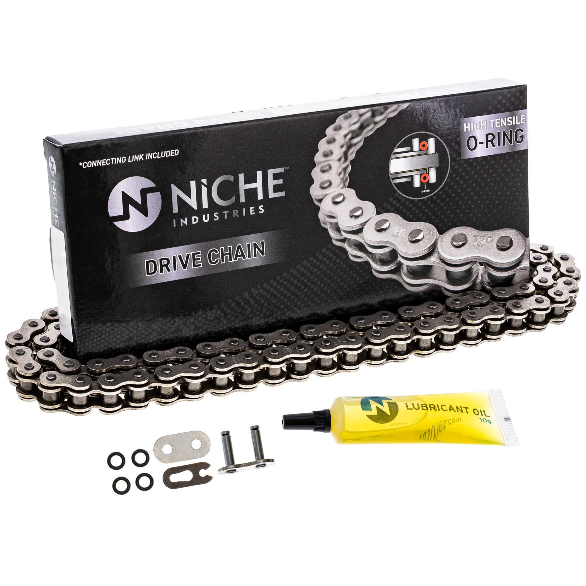 Drive Chain 86 O-Ring w/ Master Link For Honda Yamaha Suzuki 405W3-121-505 40530-KYK-911 - Image 5