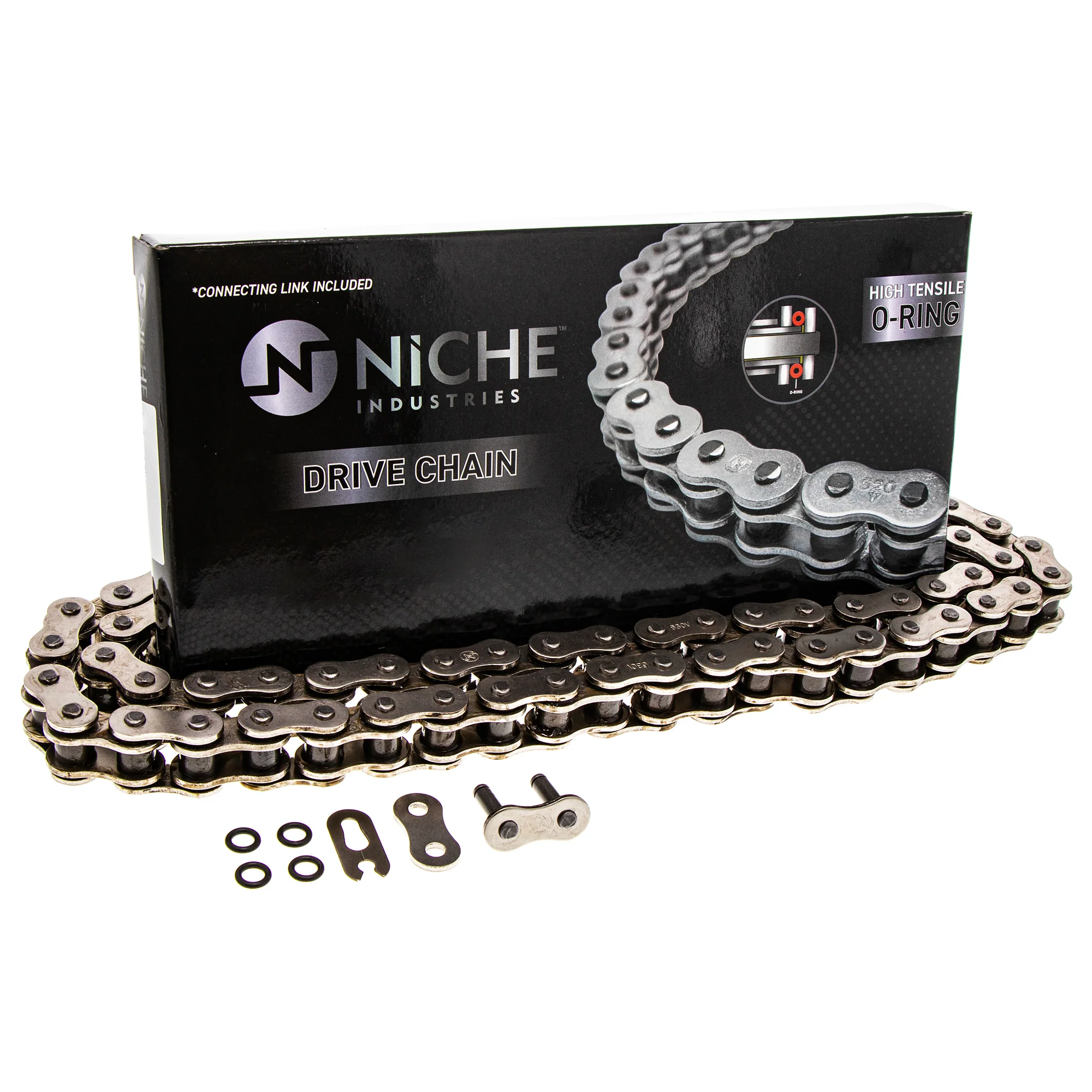 Drive Chain 84 O-Ring w/ Master Link For Kawasaki Honda 40535-422-721 40535-422-643 - Image 5