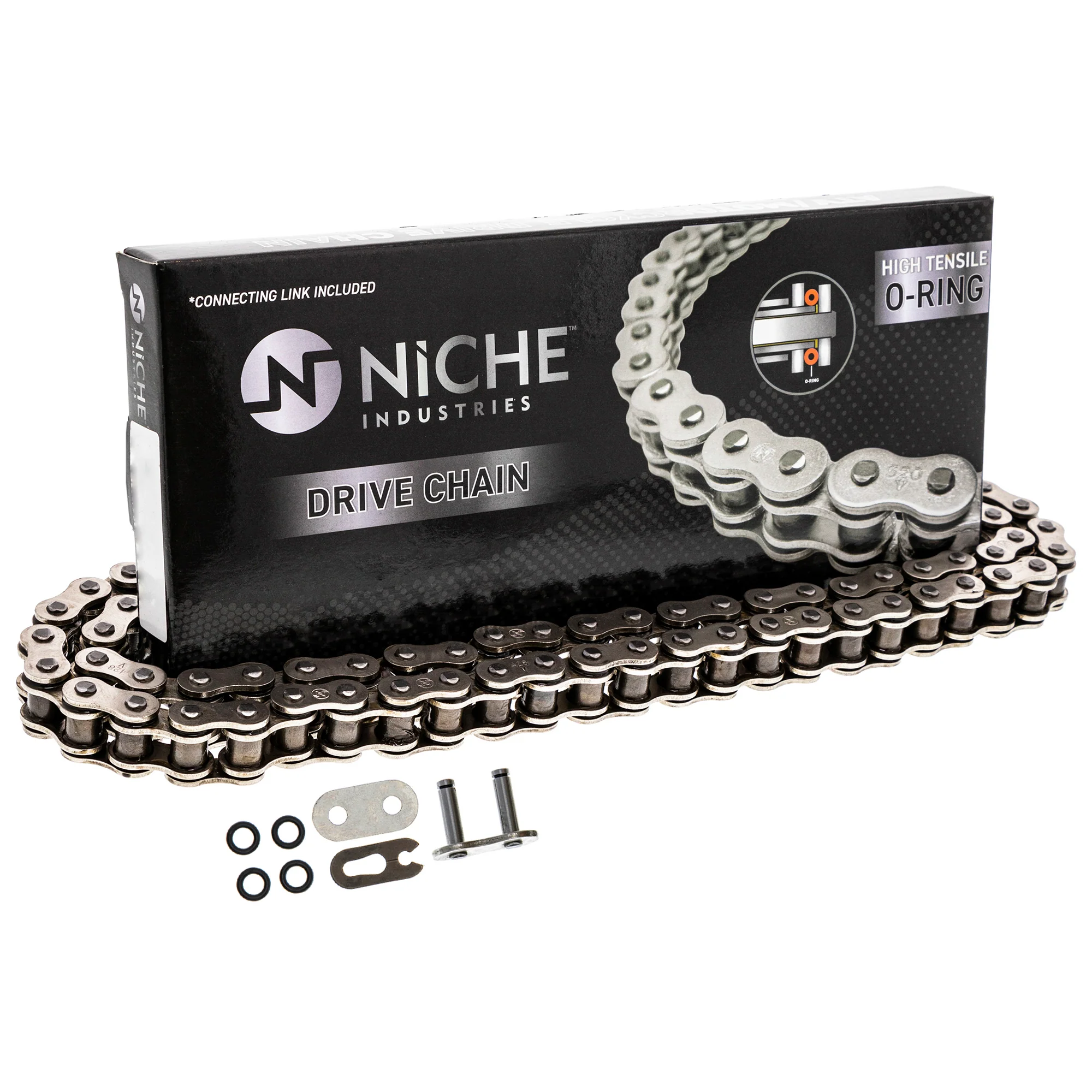 Drive Chain 78 O-Ring w/ Master Link For Suzuki 27600-20911-078 27600-20910-078 - Image 5