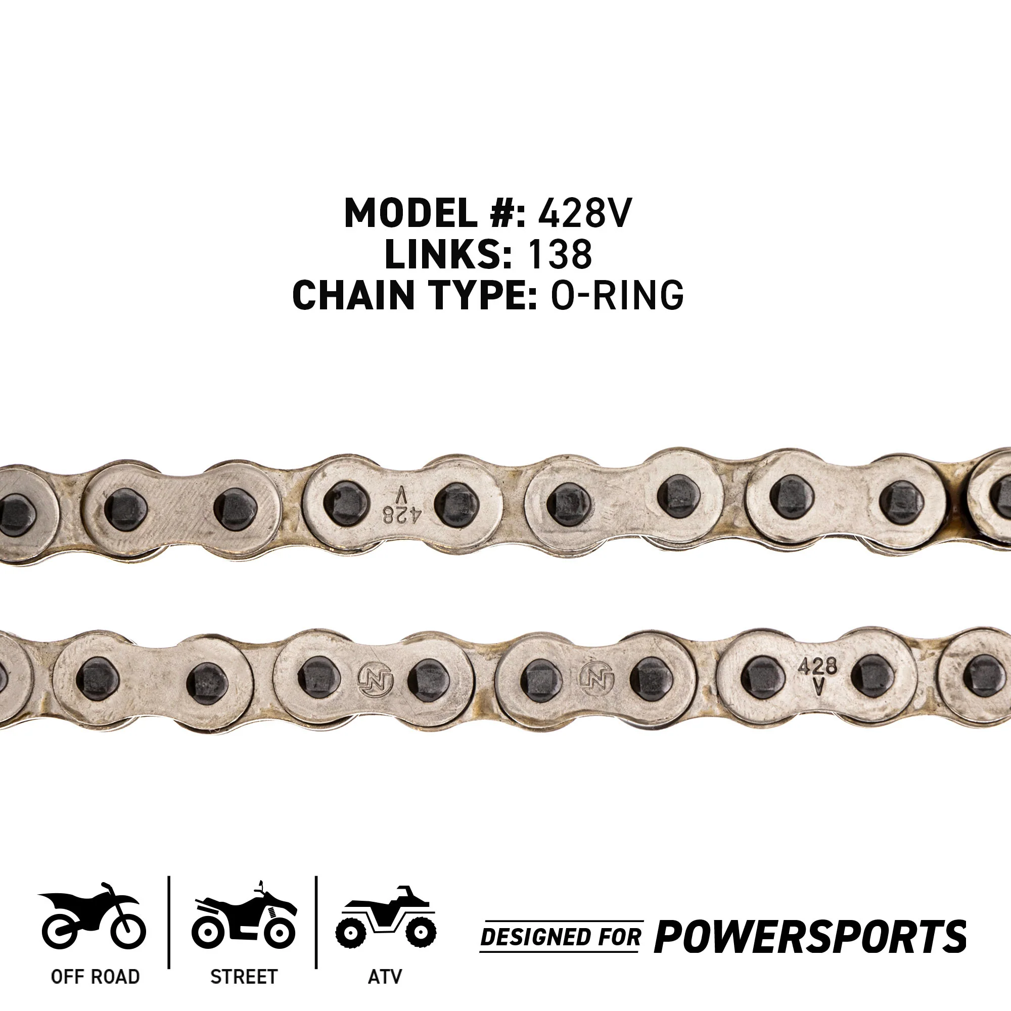 Drive Chain 138 O-Ring w/ Master Link For Husqvarna - Image 4