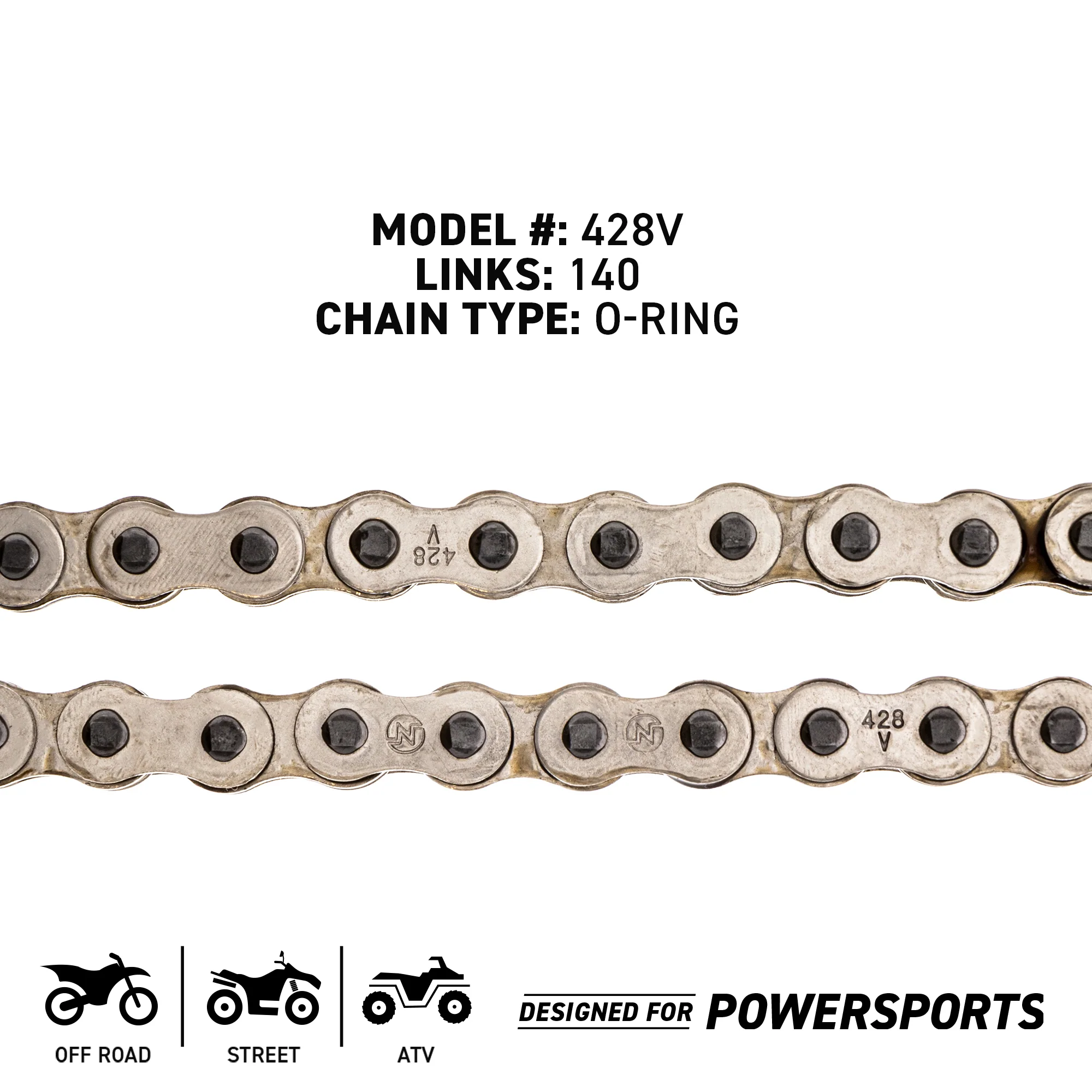428 Drive Chain 140 Links O-Ring With Connecting Master Link Motorcycle - Image 4