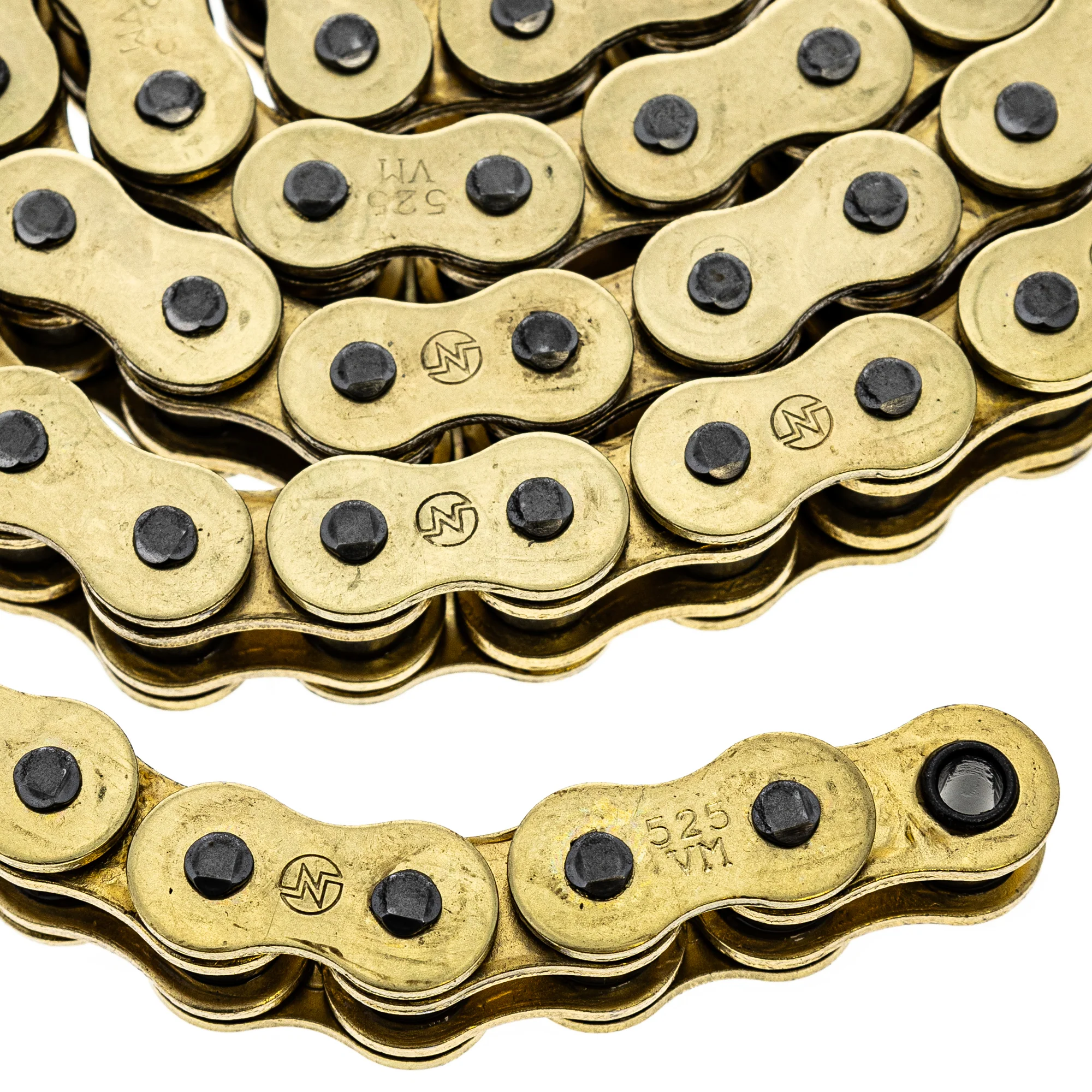 Gold X-Ring Chain 98 w/ Master Link For Suzuki Ducati 67640691A 676-4-046-1A 67640461A 67640433A - Image 2