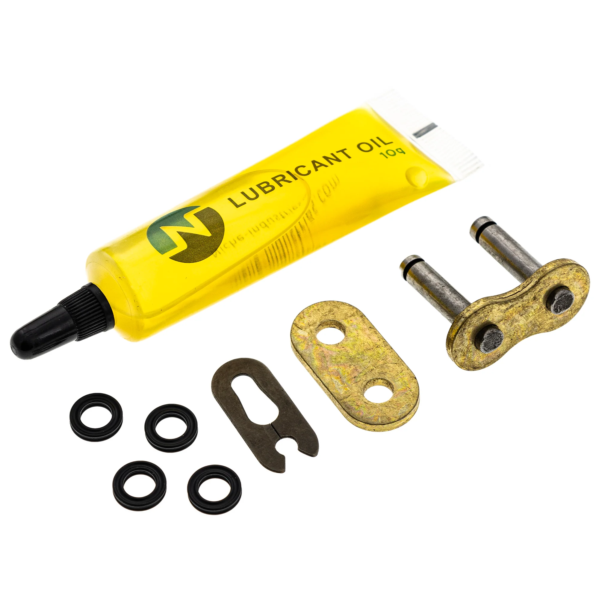 Gold X-Ring Chain 122 w/ Master Link For Yamaha 94582-10122-00 - Image 3